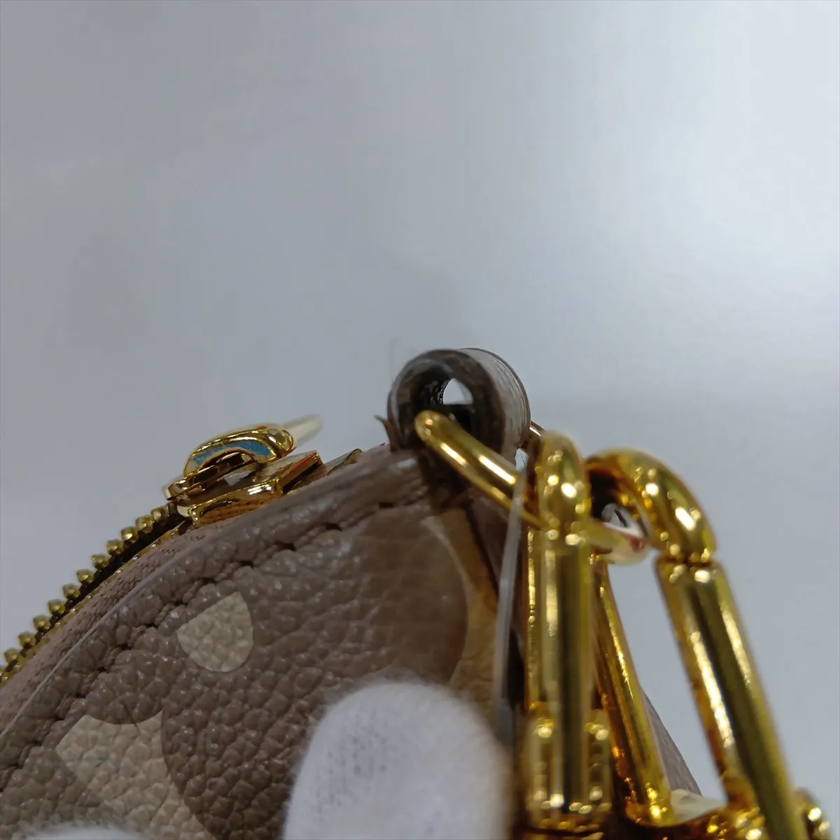Bicolor Monogram Empreinte Boulogne PM M13224 Beige (RFID detected) — view 11