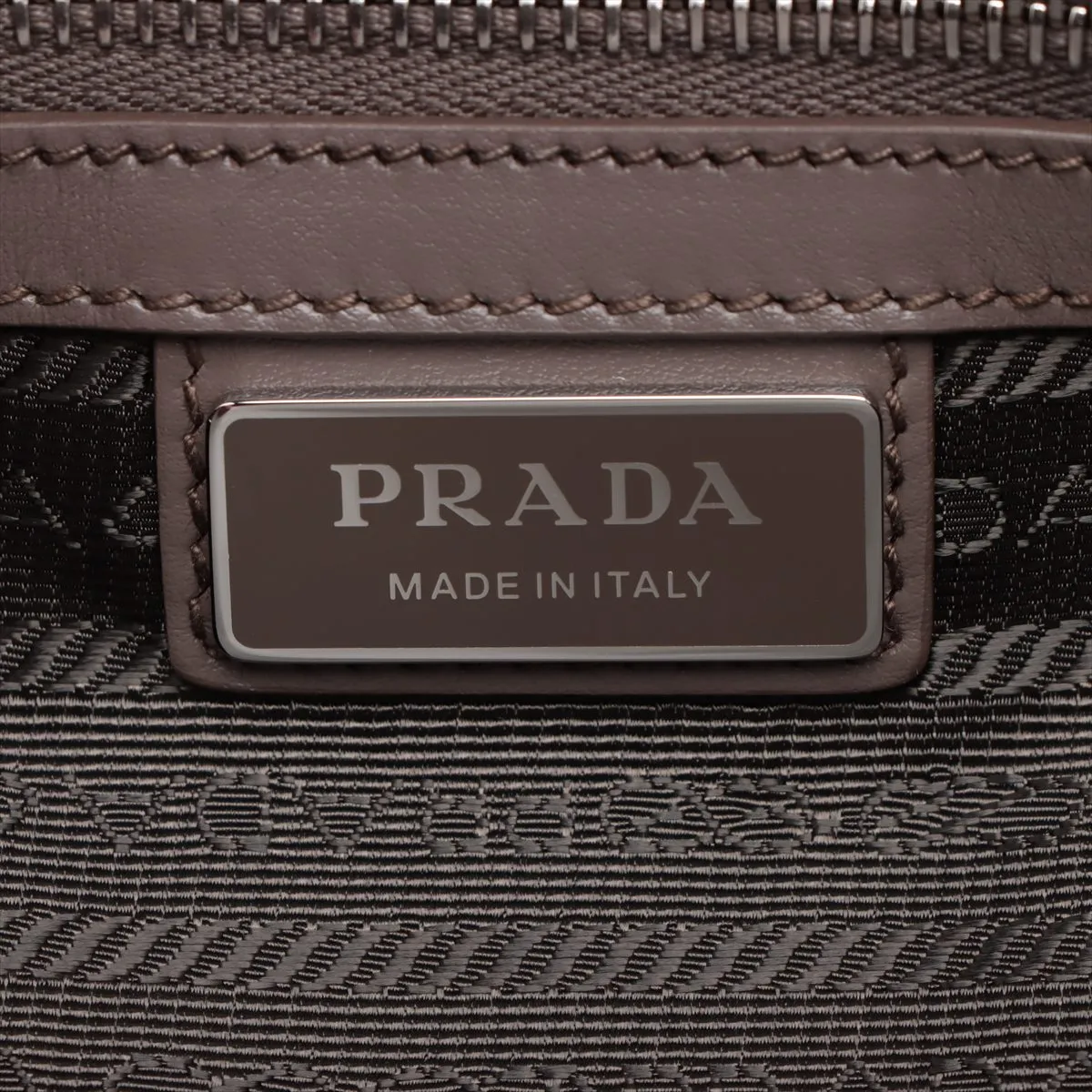 Vitello Dino Leather Shoulder Bag Gray 2VH182 — view 8