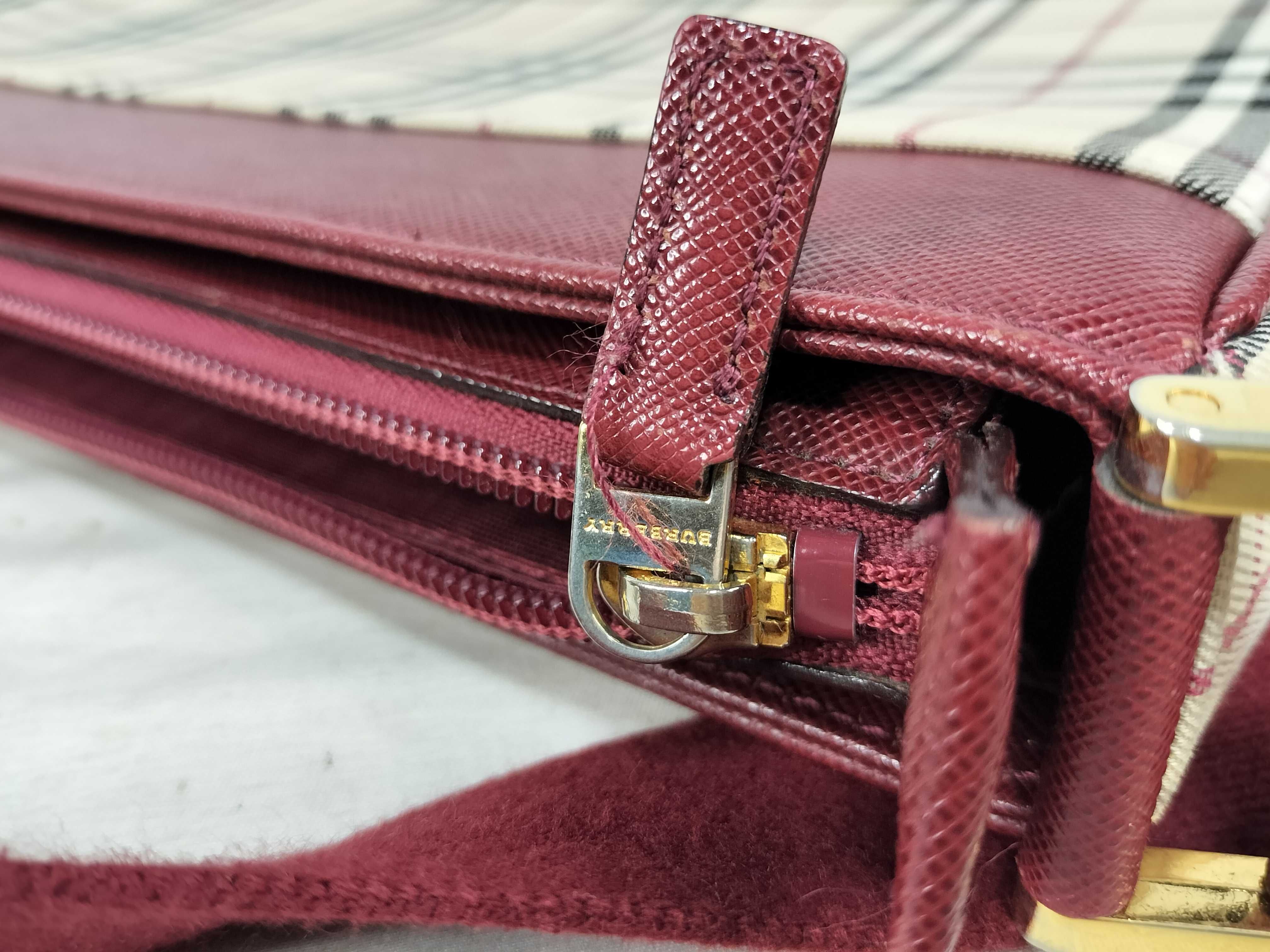 Nova Check Leather Shoulder Bag — view 15