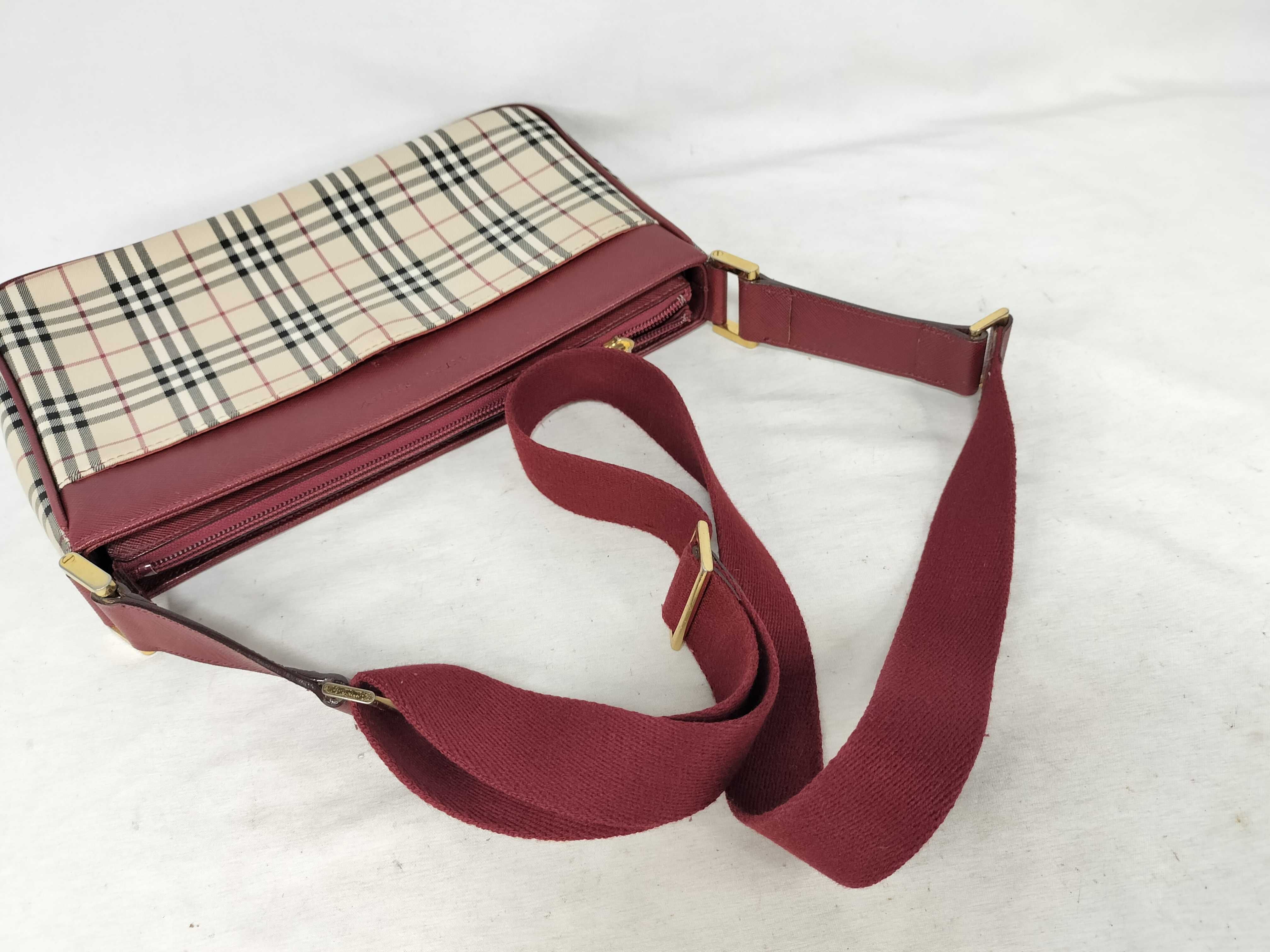 Nova Check Leather Shoulder Bag — view 3