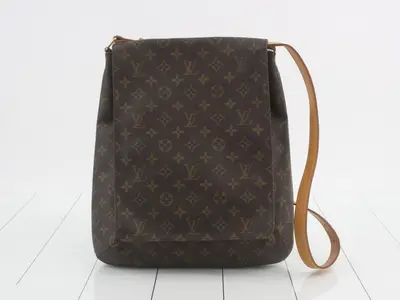 LV Gold Hardware Tote Handbag Musette