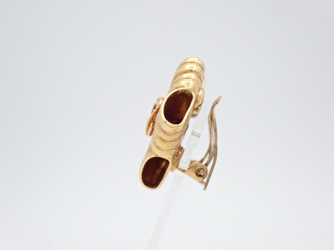 Coco Mark Gold Earrings — view 3