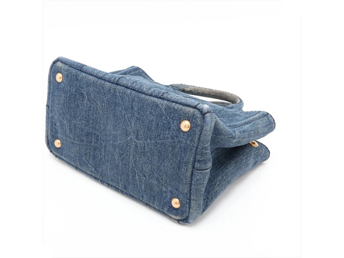 Canapa Triangle Logo Denim 2-Way Shoulder Bag — view 3