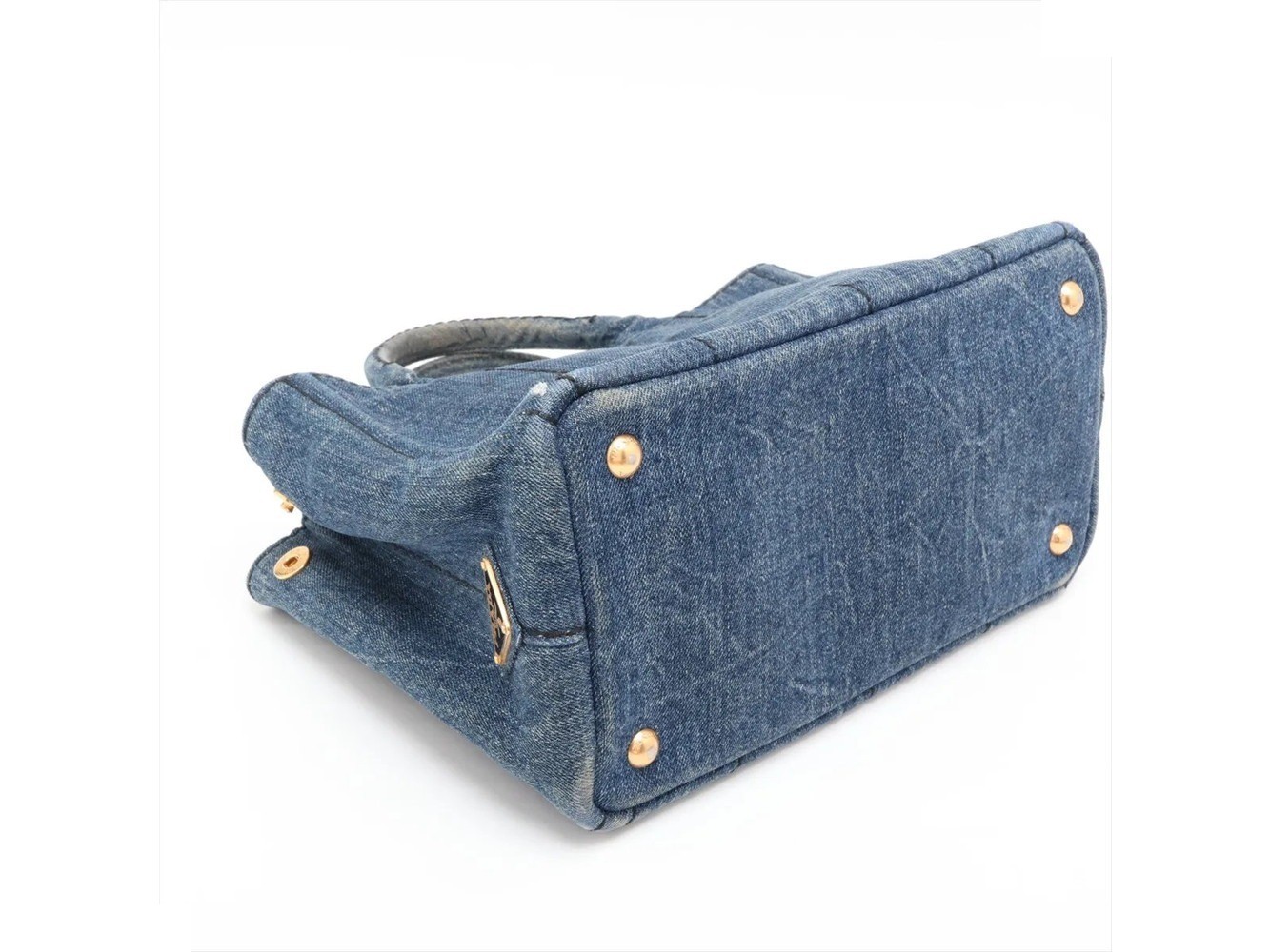 Canapa Triangle Logo Denim 2-Way Shoulder Bag — view 4