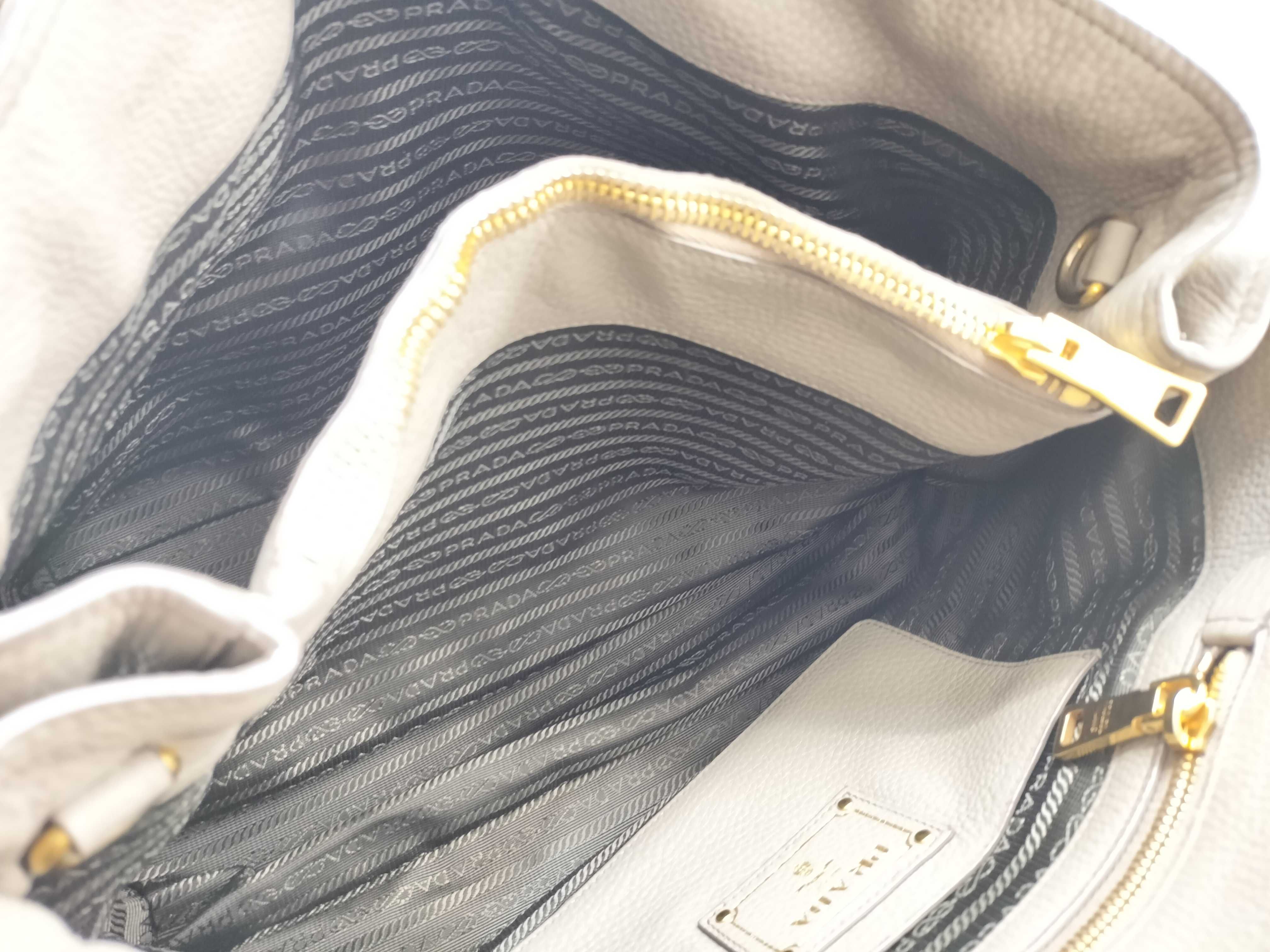 Vitello Daino Leather Tote Bag Gray BN2794 Tote Bag — view 10