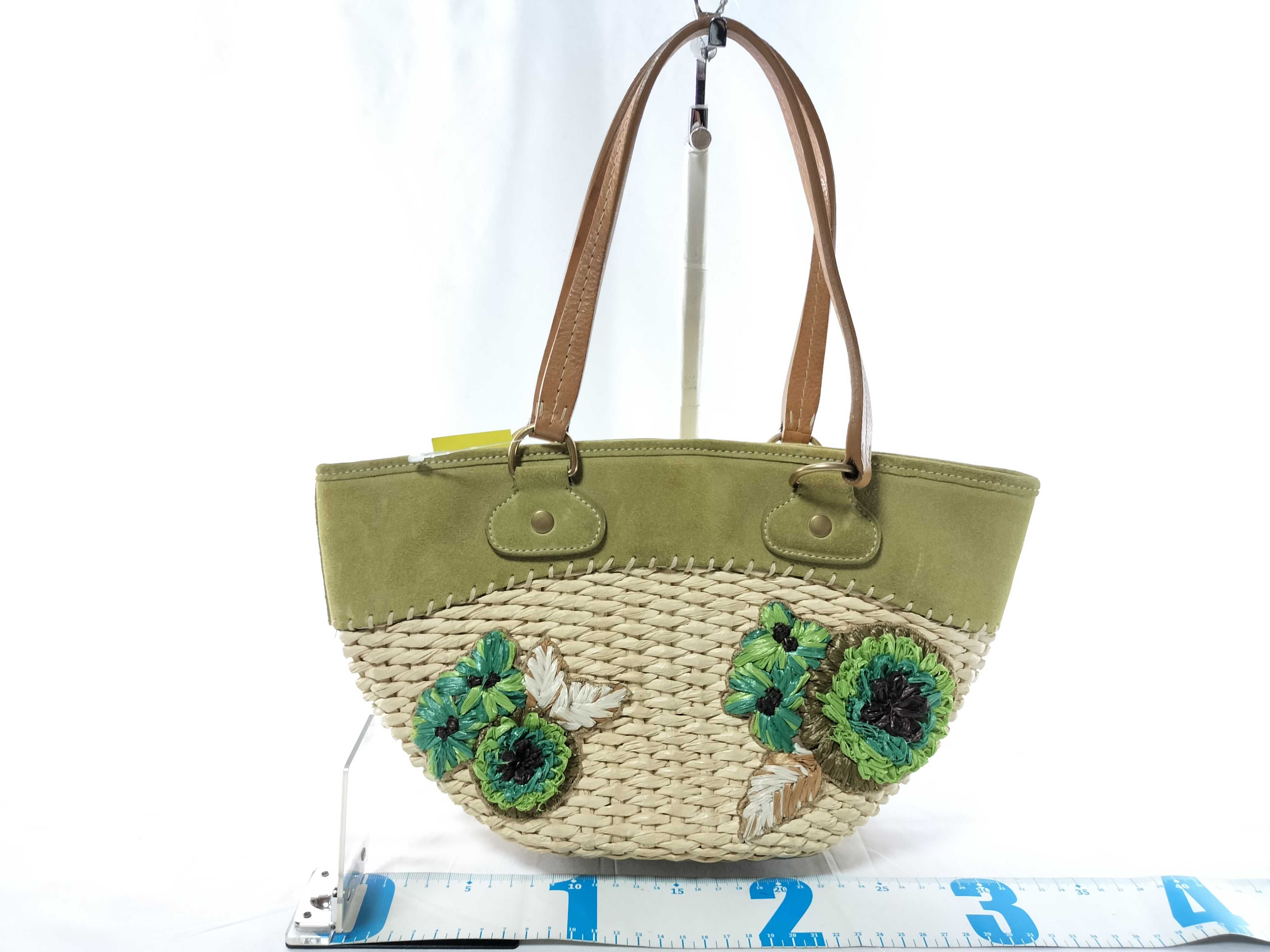 Suede x Basket Mixed Material Tote Bag — view 2