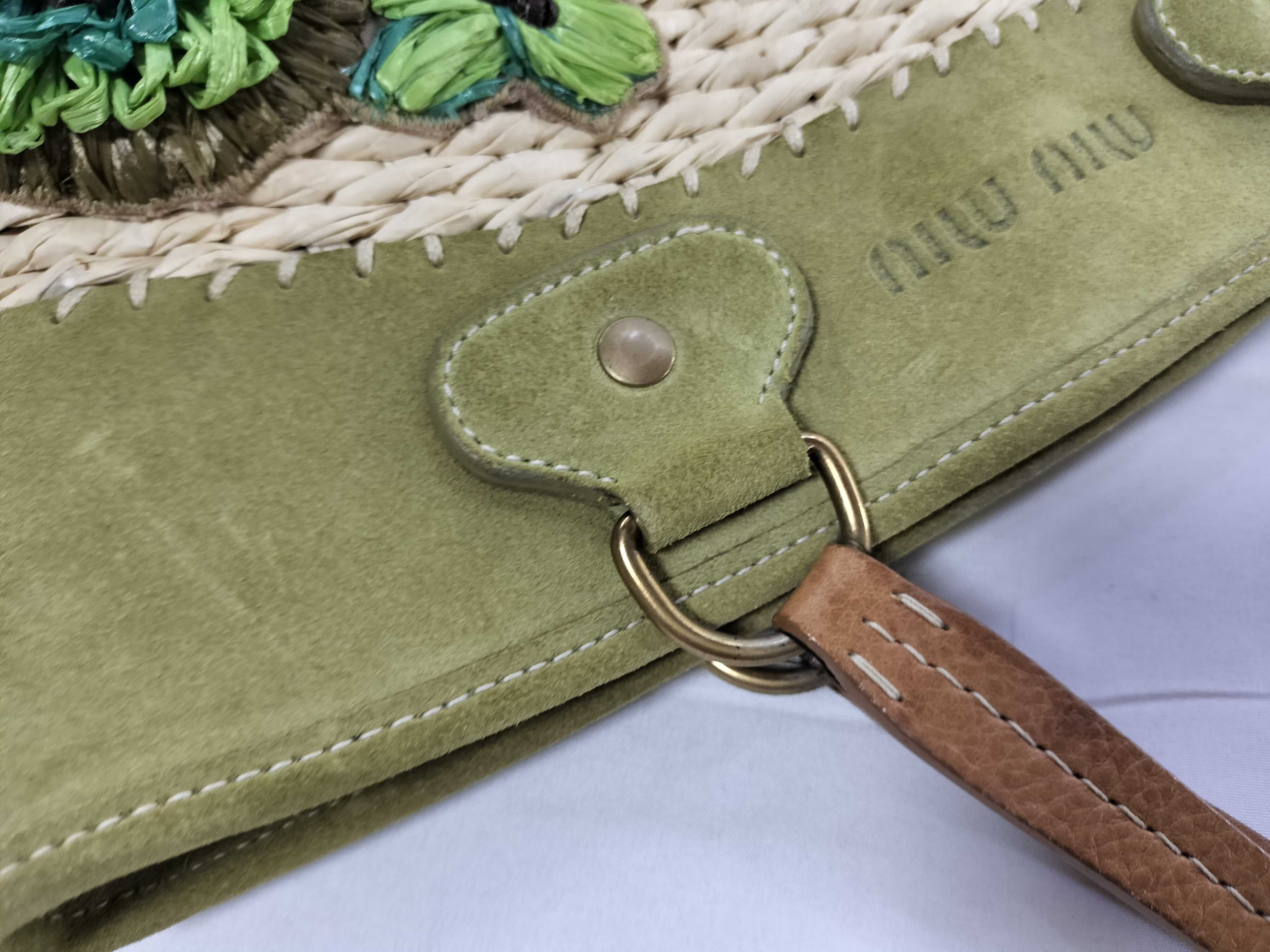 Suede x Basket Mixed Material Tote Bag — view 5