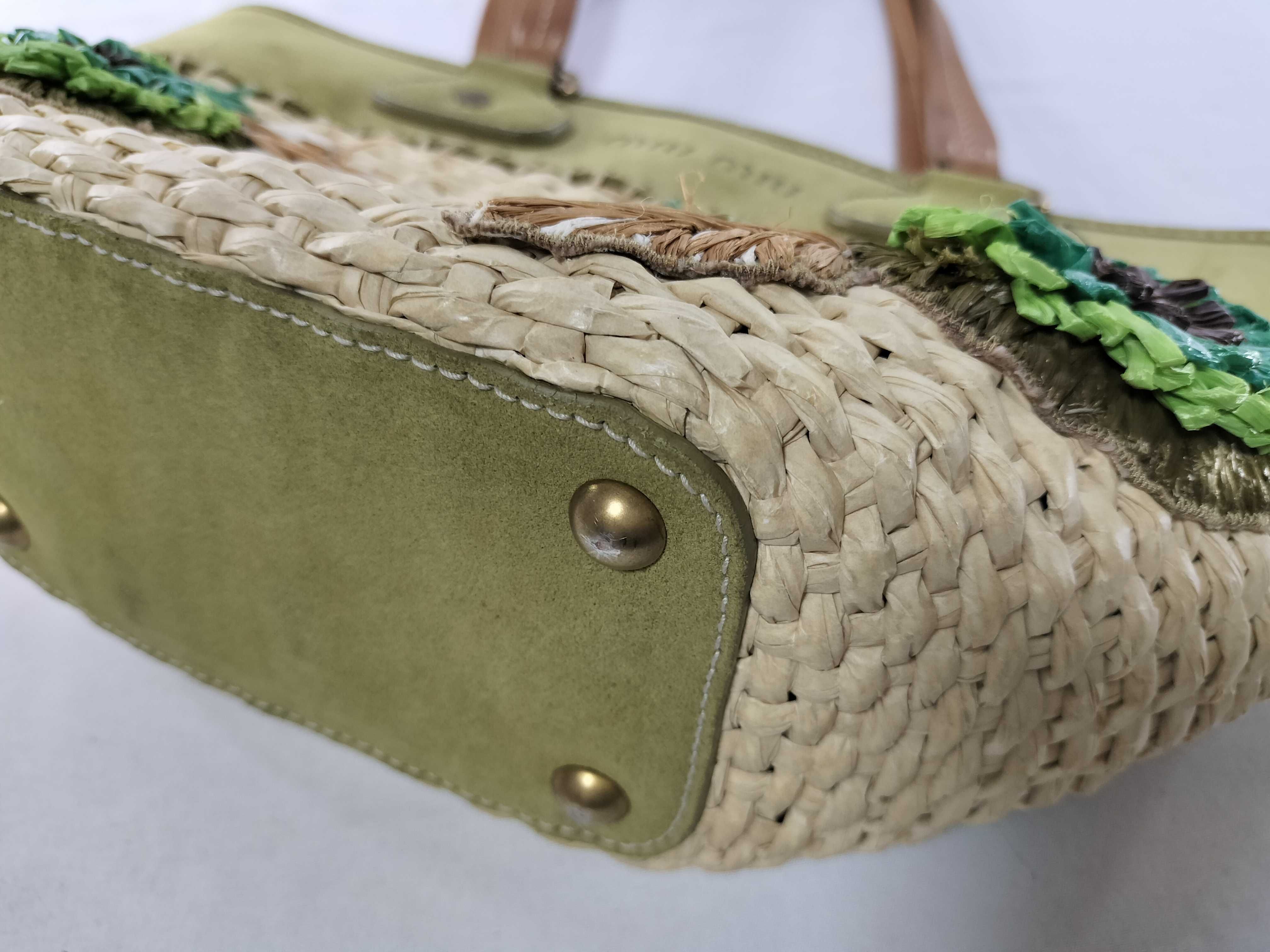 Suede x Basket Mixed Material Tote Bag — view 6