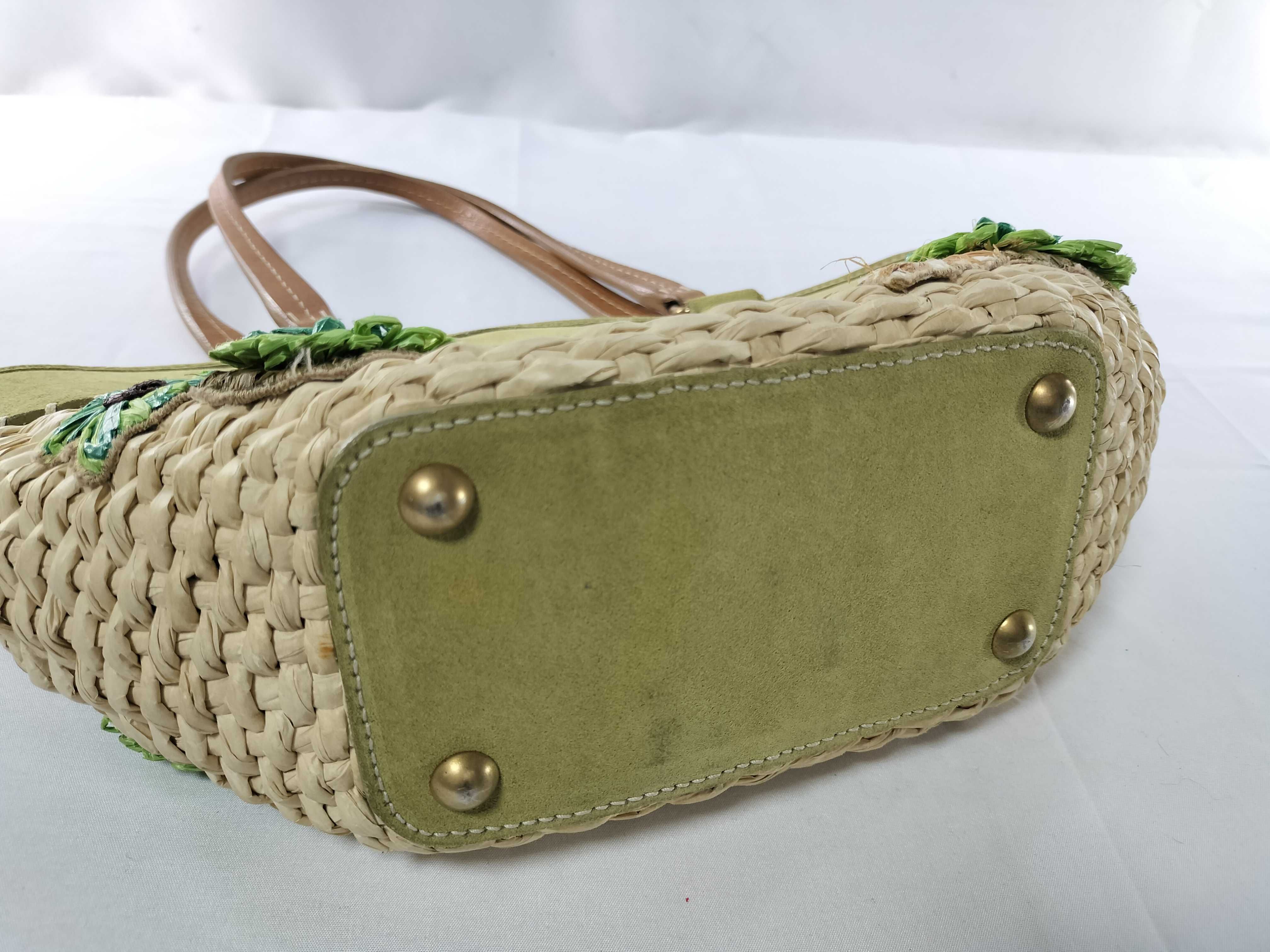 Suede x Basket Mixed Material Tote Bag — view 7
