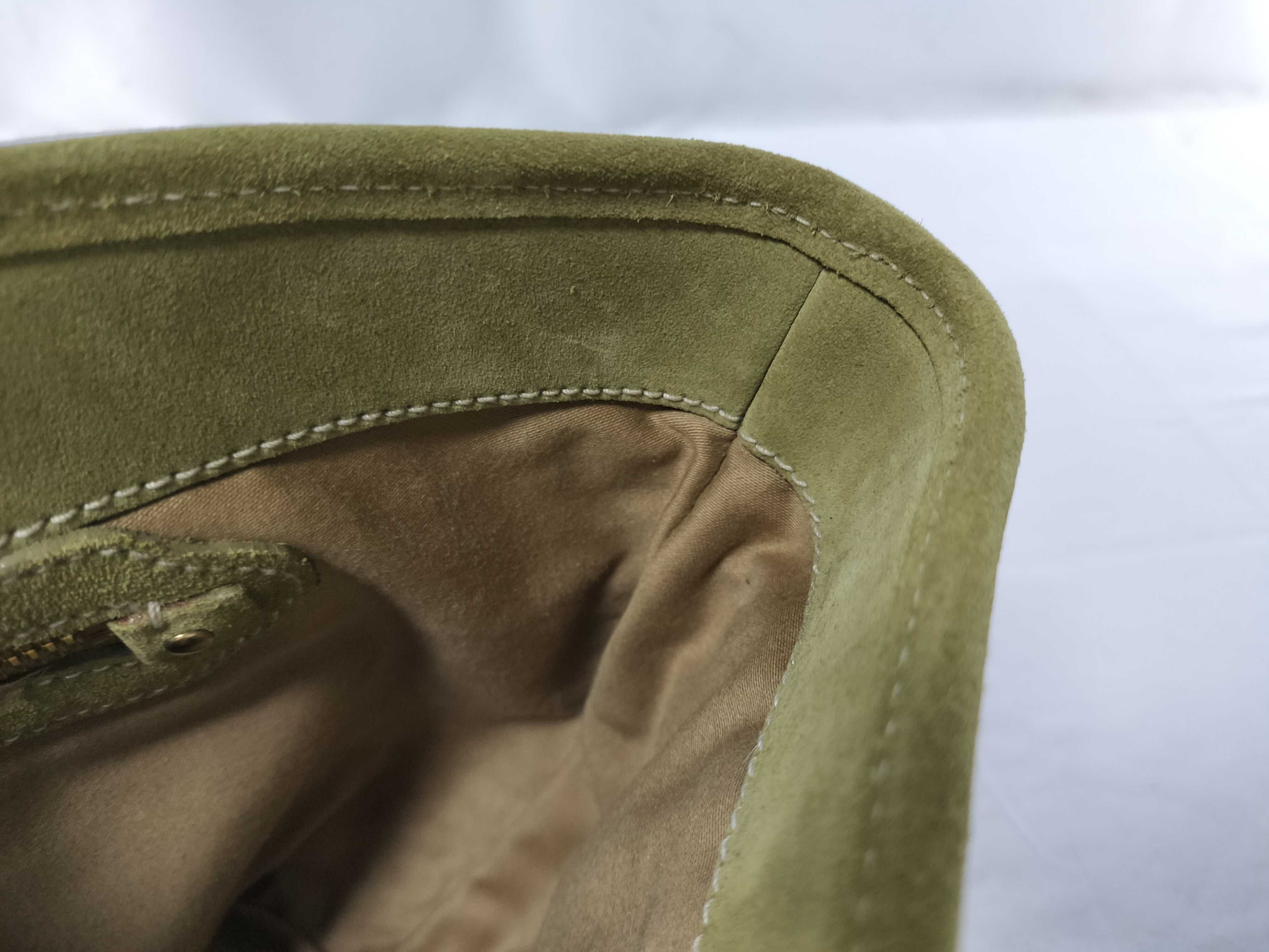 Suede x Basket Mixed Material Tote Bag — view 8