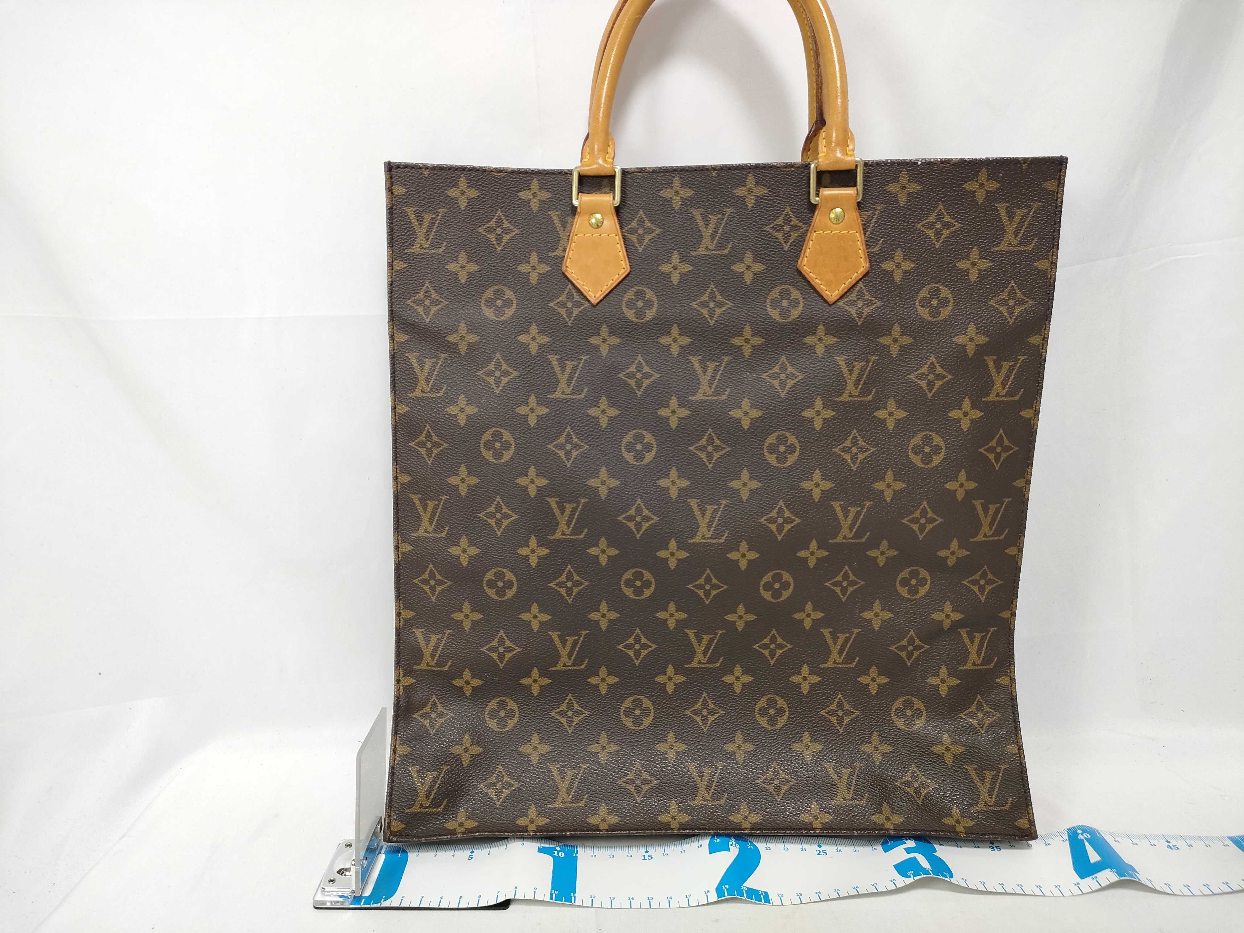 Monogram Sac Plat M51140 MI0958 Brown Tote Bag — view 2