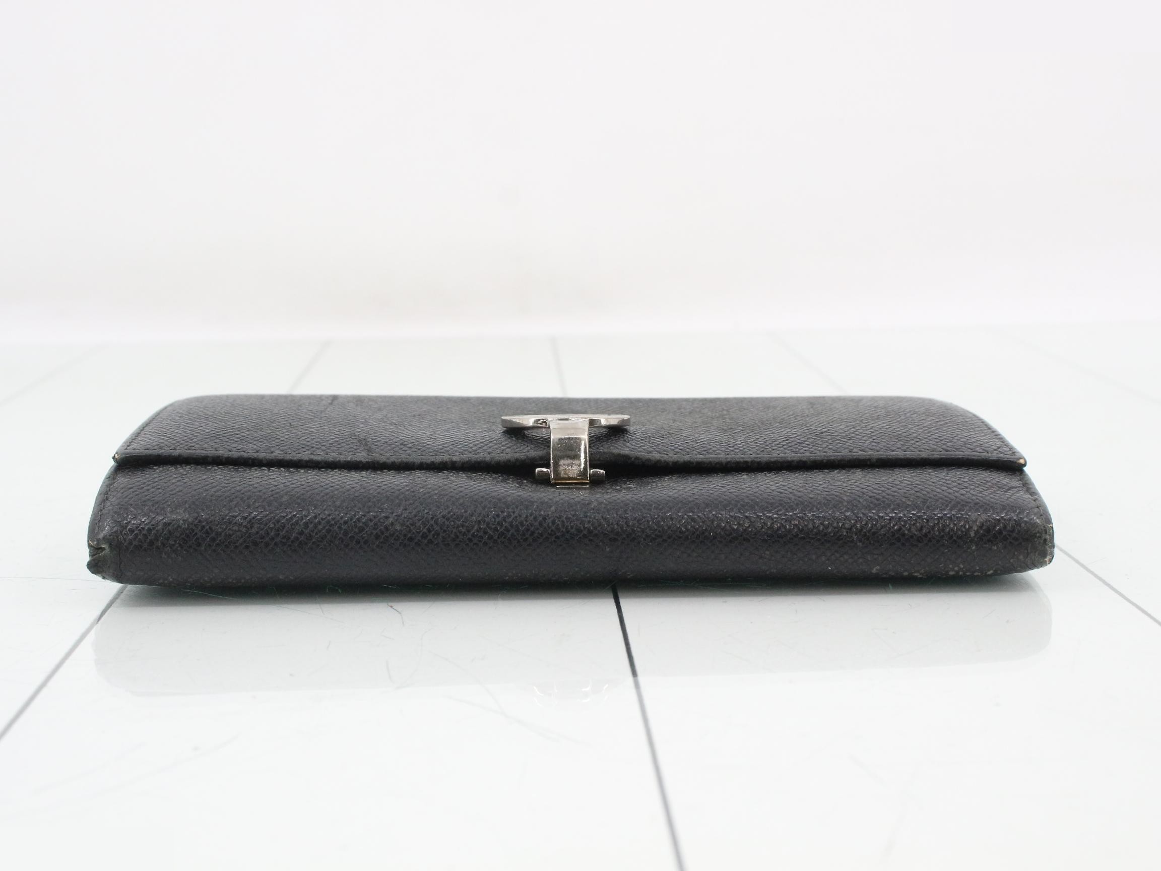 (Bag) Flap Long Wallet, Black — view 3