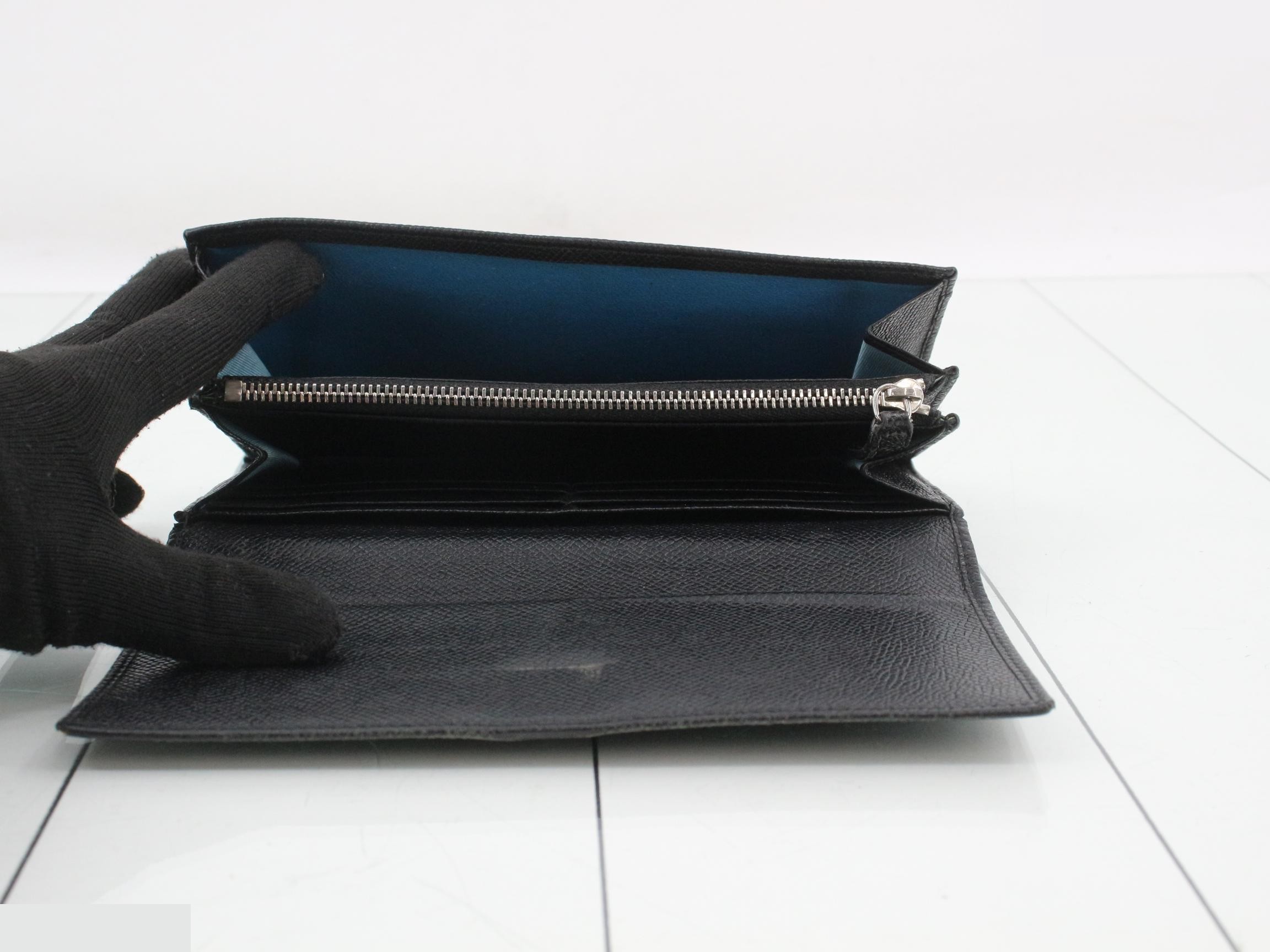 (Bag) Flap Long Wallet, Black — view 4