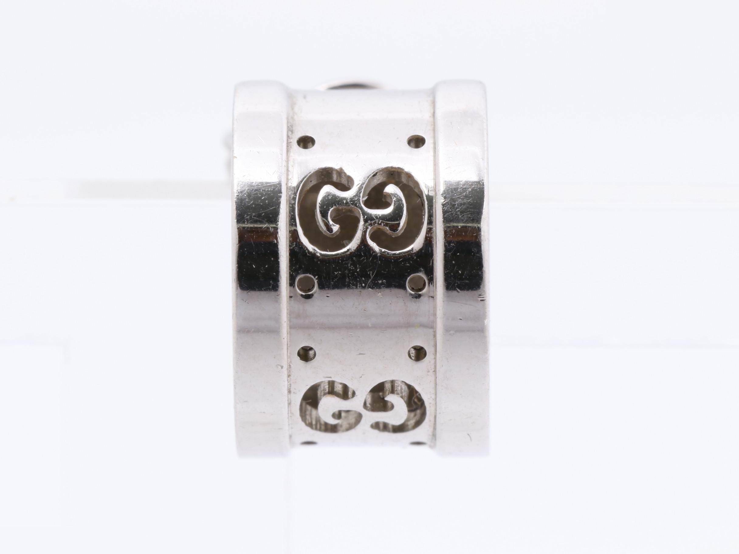 Icon (precious metal) earrings, 750WG / Sterling silver 925 backing (one side), 4.3g — view 2