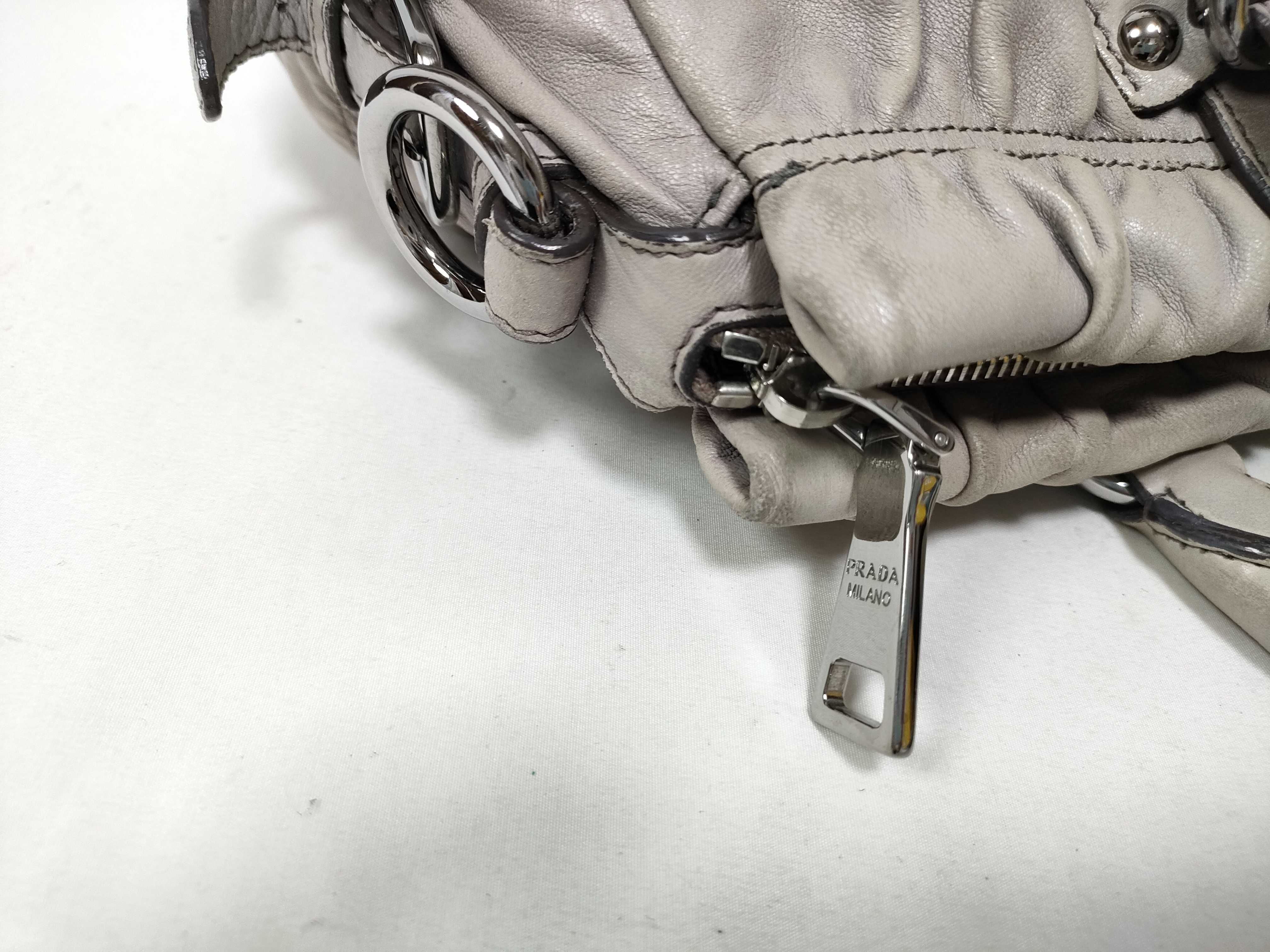 handbag, Nappa leather, greige handbag — view 14