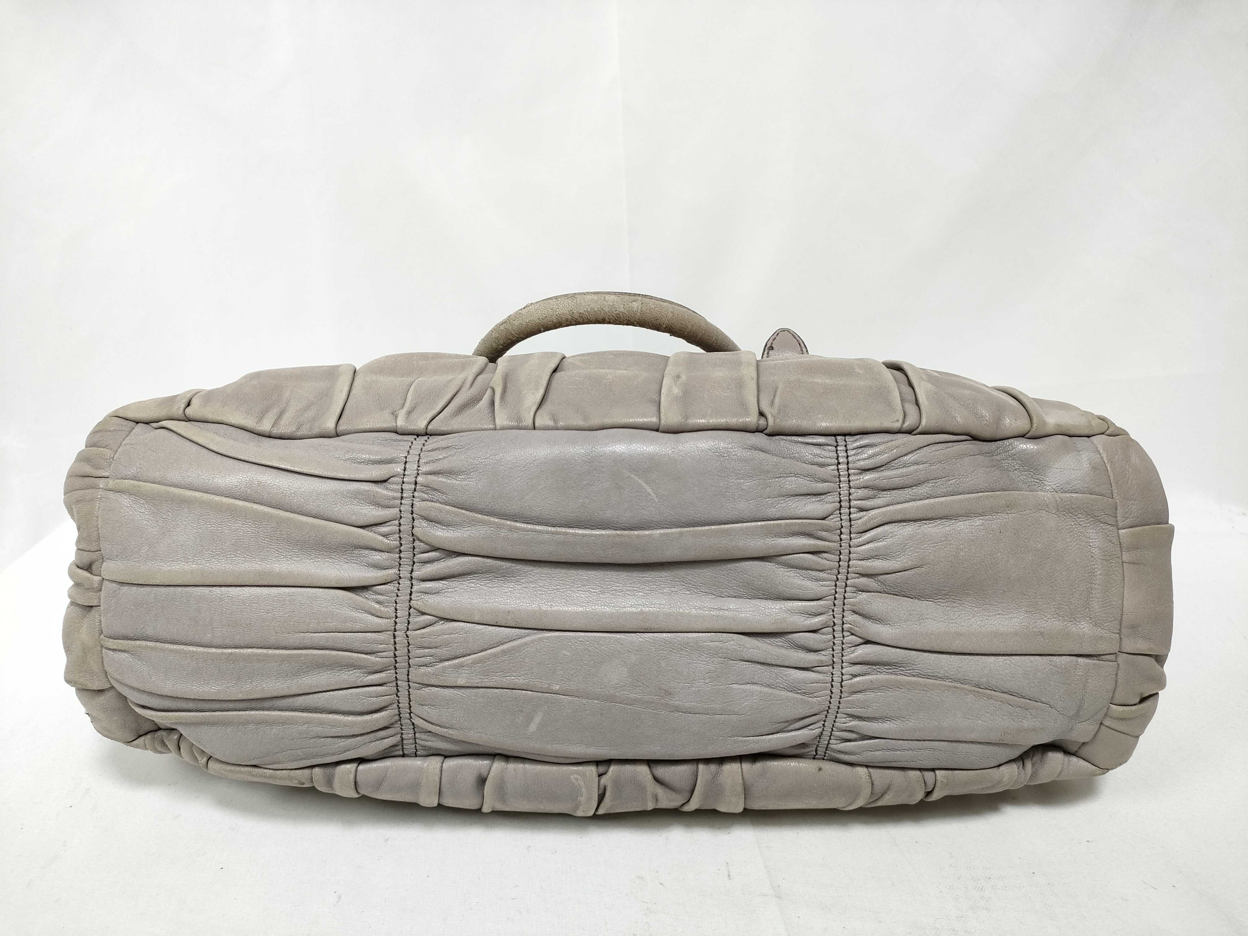 handbag, Nappa leather, greige handbag — view 3
