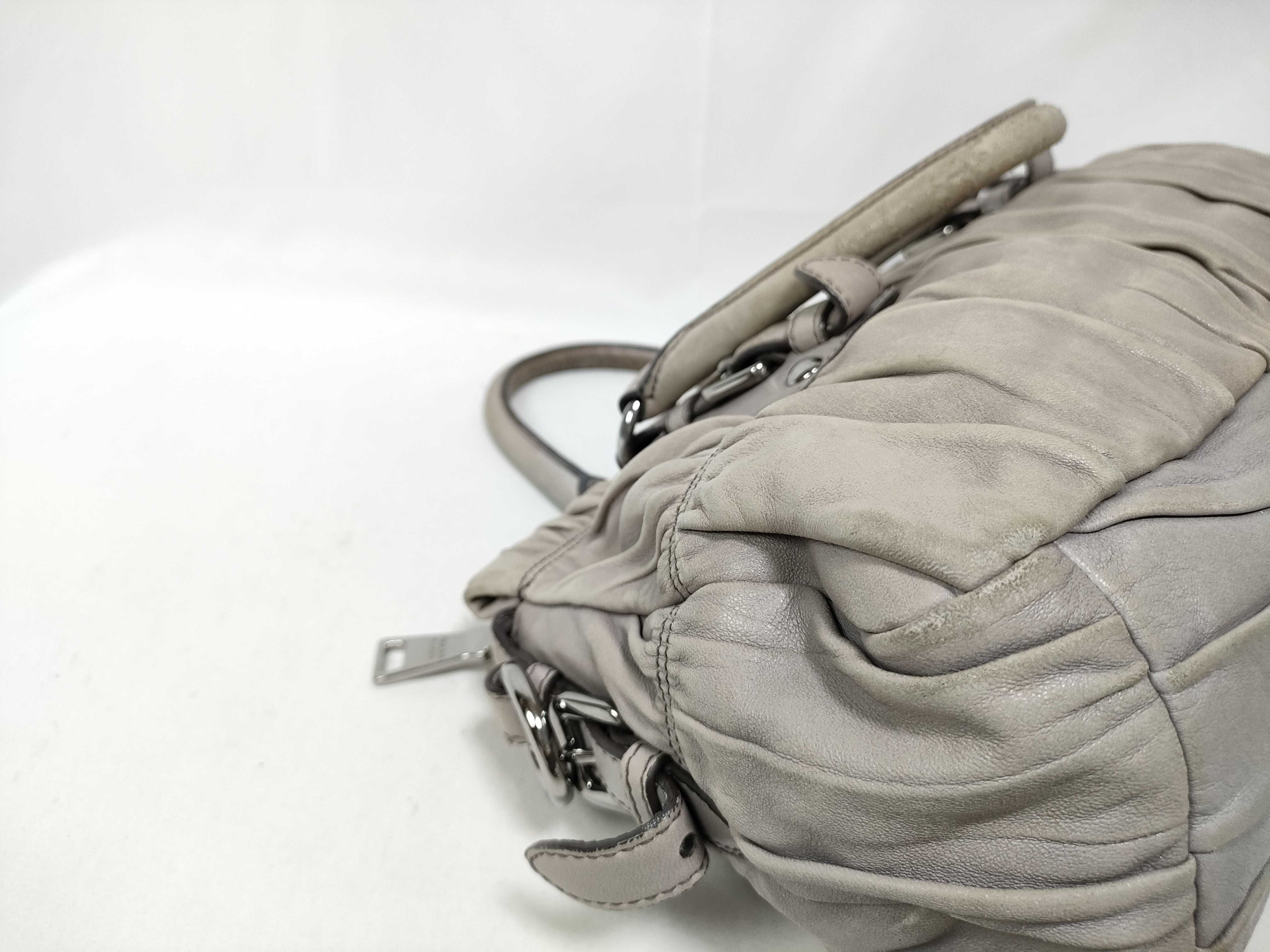 handbag, Nappa leather, greige handbag — view 7