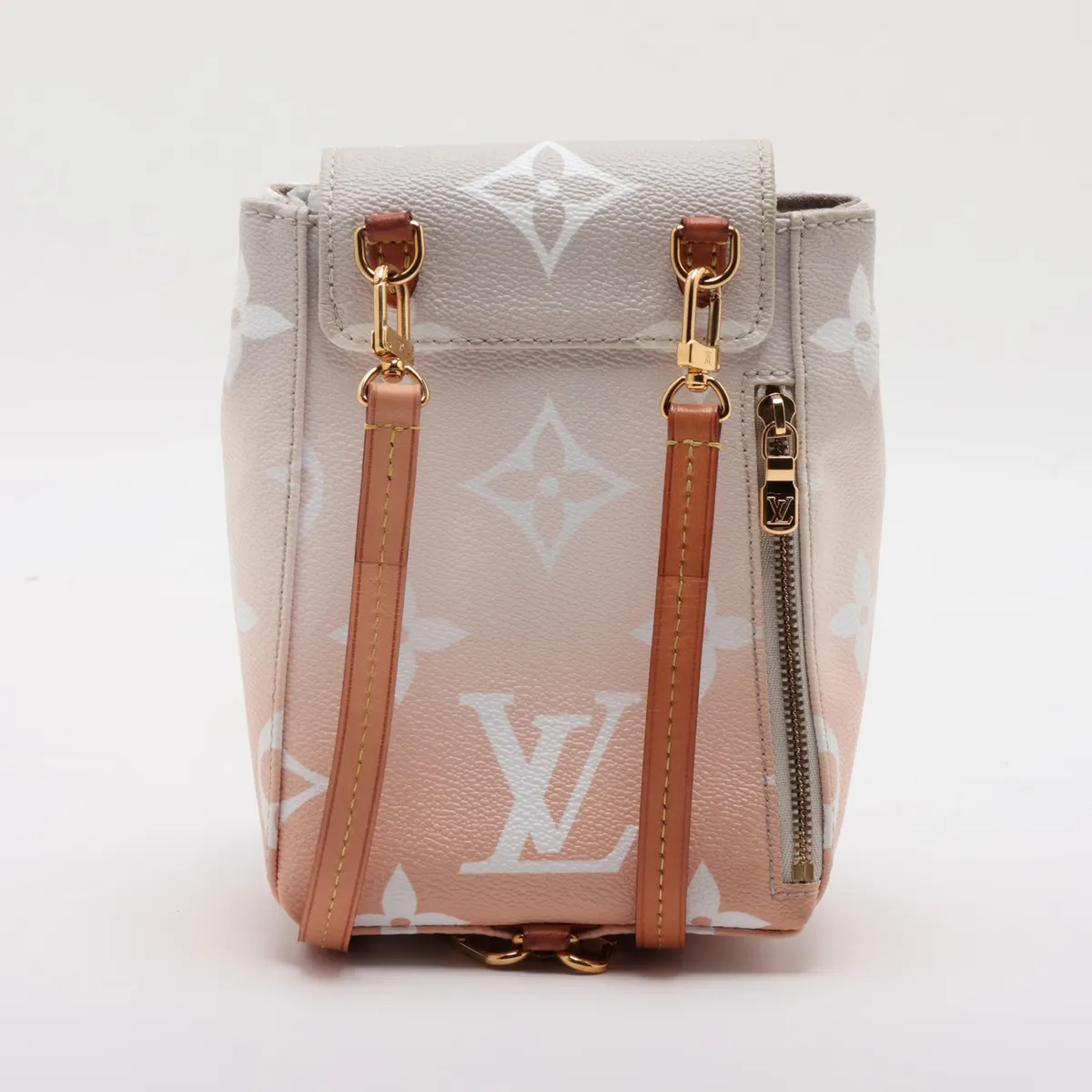 Monogram Giant Tiny Backpack M45764, serial number unknown, orange x gray — view 2