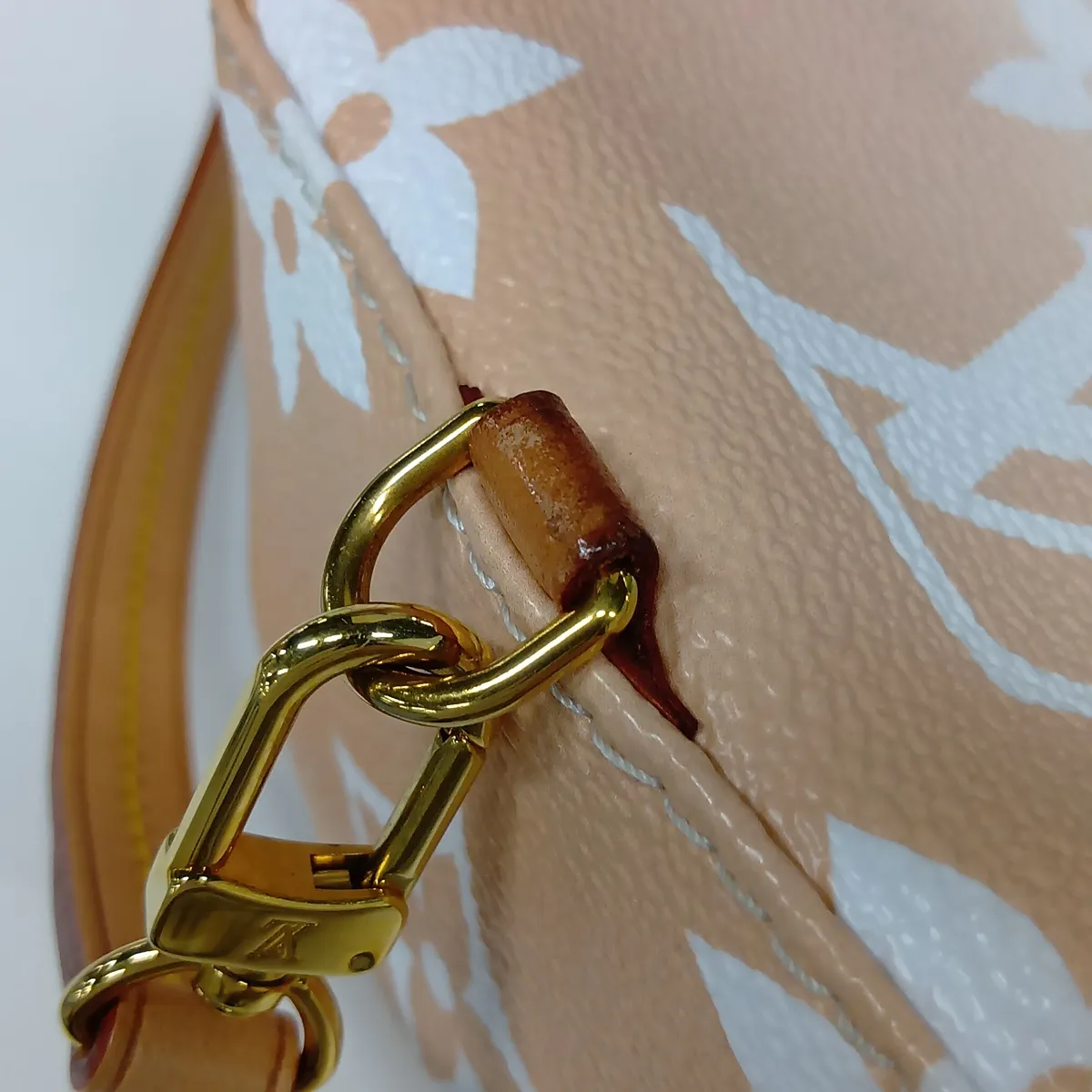 Monogram Giant Tiny Backpack M45764, serial number unknown, orange x gray — view 12