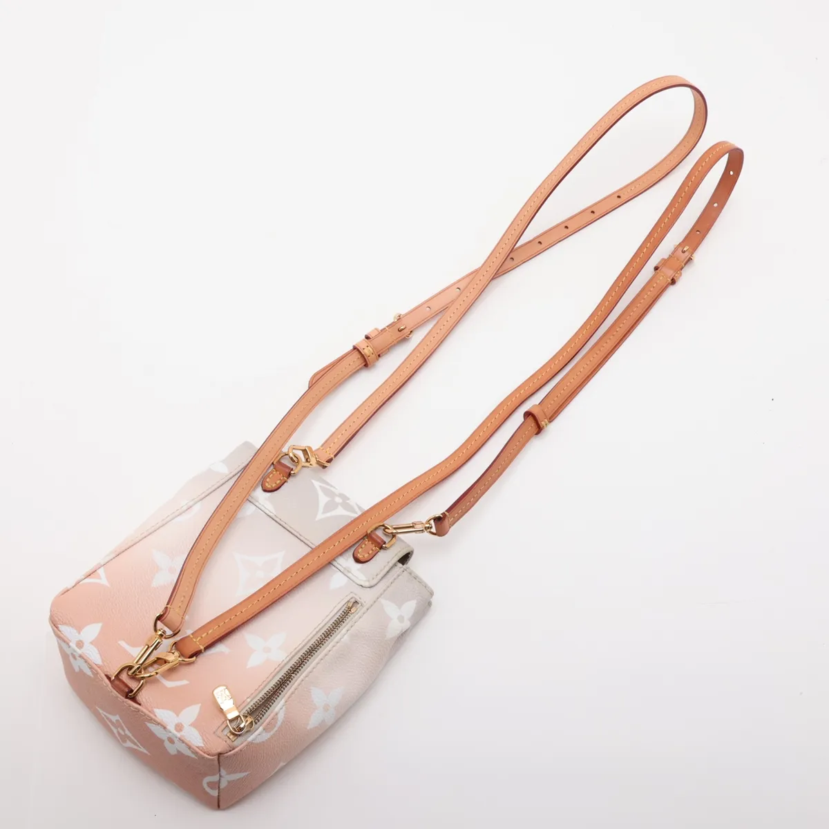 Monogram Giant Tiny Backpack M45764, serial number unknown, orange x gray — view 5