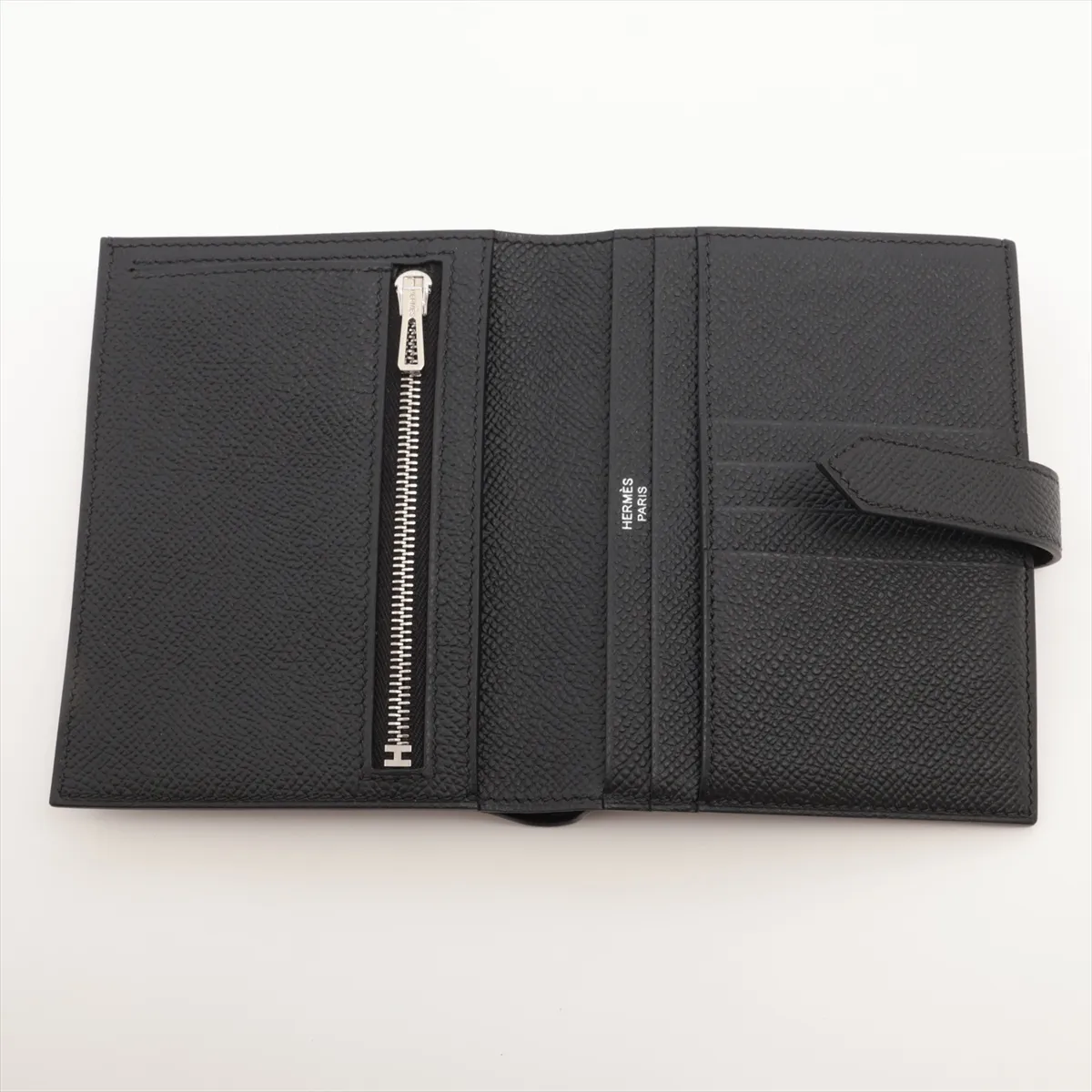 Bearn Compact, Veau Epsom Leather, Compact Wallet, Black, Silver Hardware, G: 2026 — view 3
