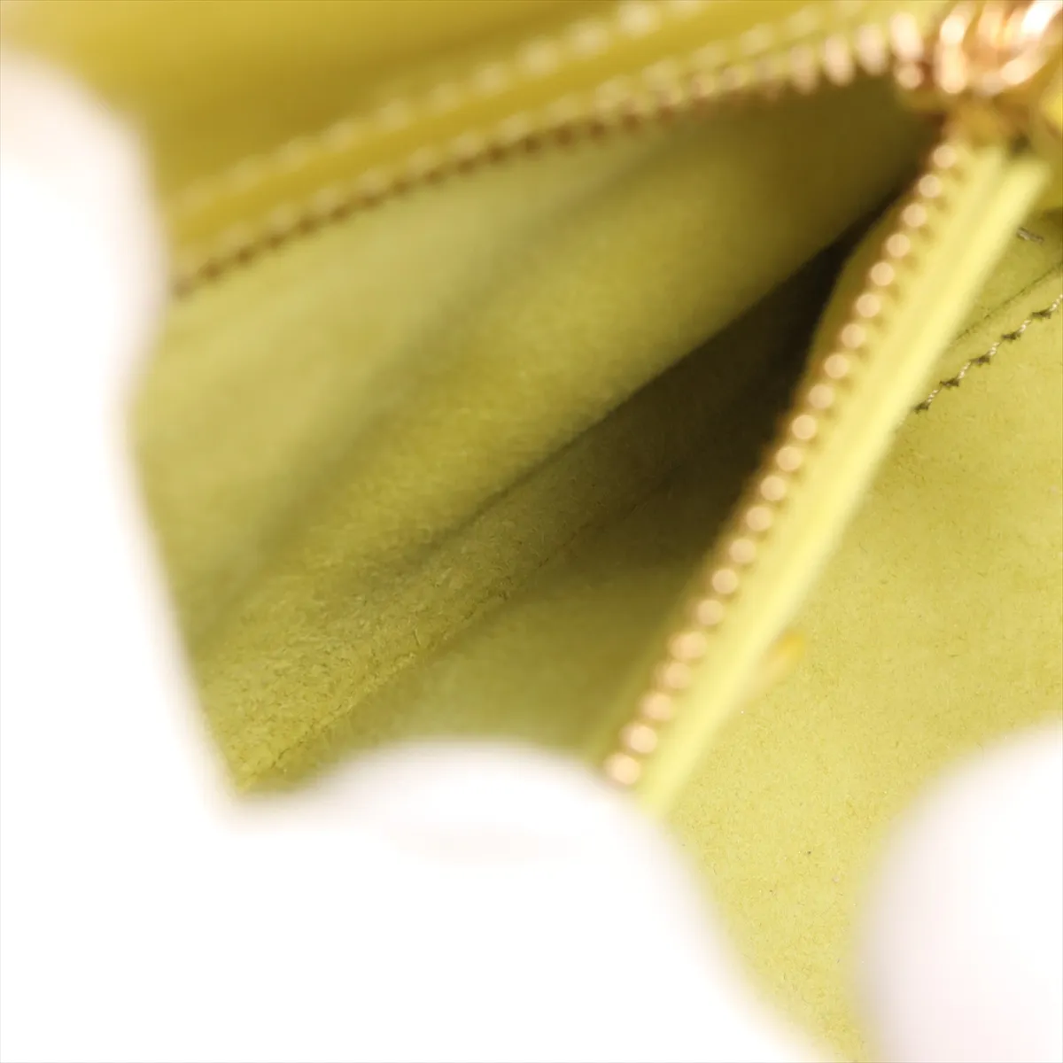 Cannage Lady Dior Mini Patent Leather 2WAY Handbag Yellow — view 9