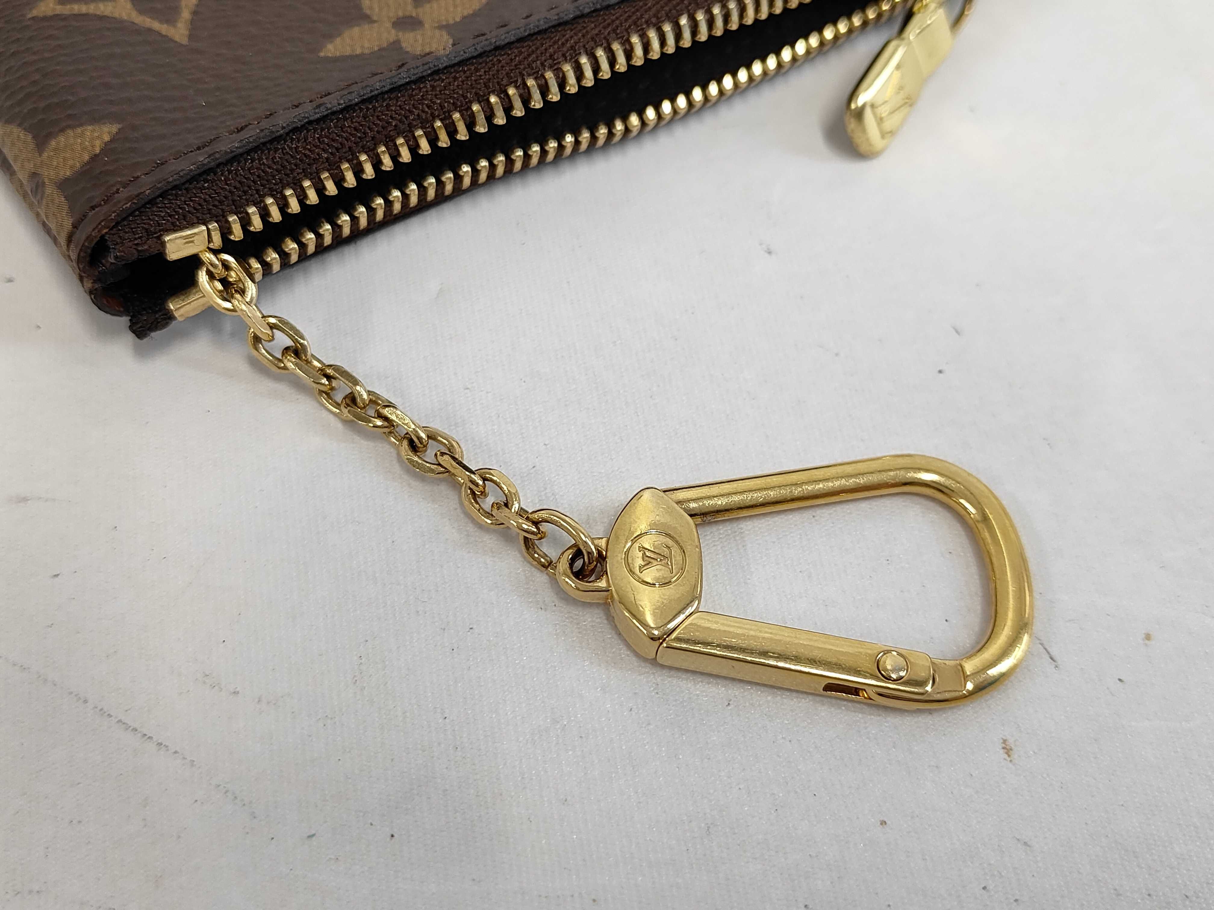 LV Monogram Pochette Cle Key Case Coin Case M62650 Coin Case — view 8