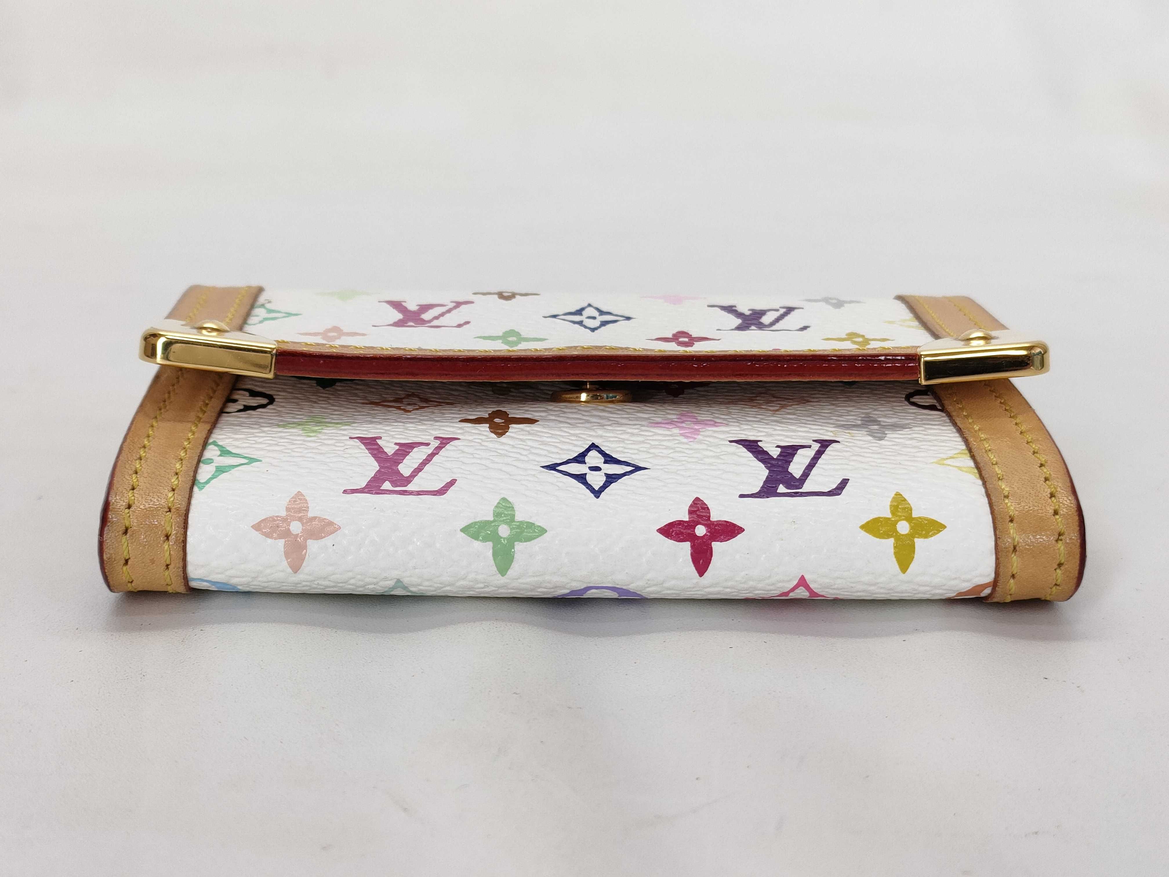 Monogram Multicolor Louis Vuitton Multicolor Portemonnaie Coin Case MI0026 Coin Case — view 3