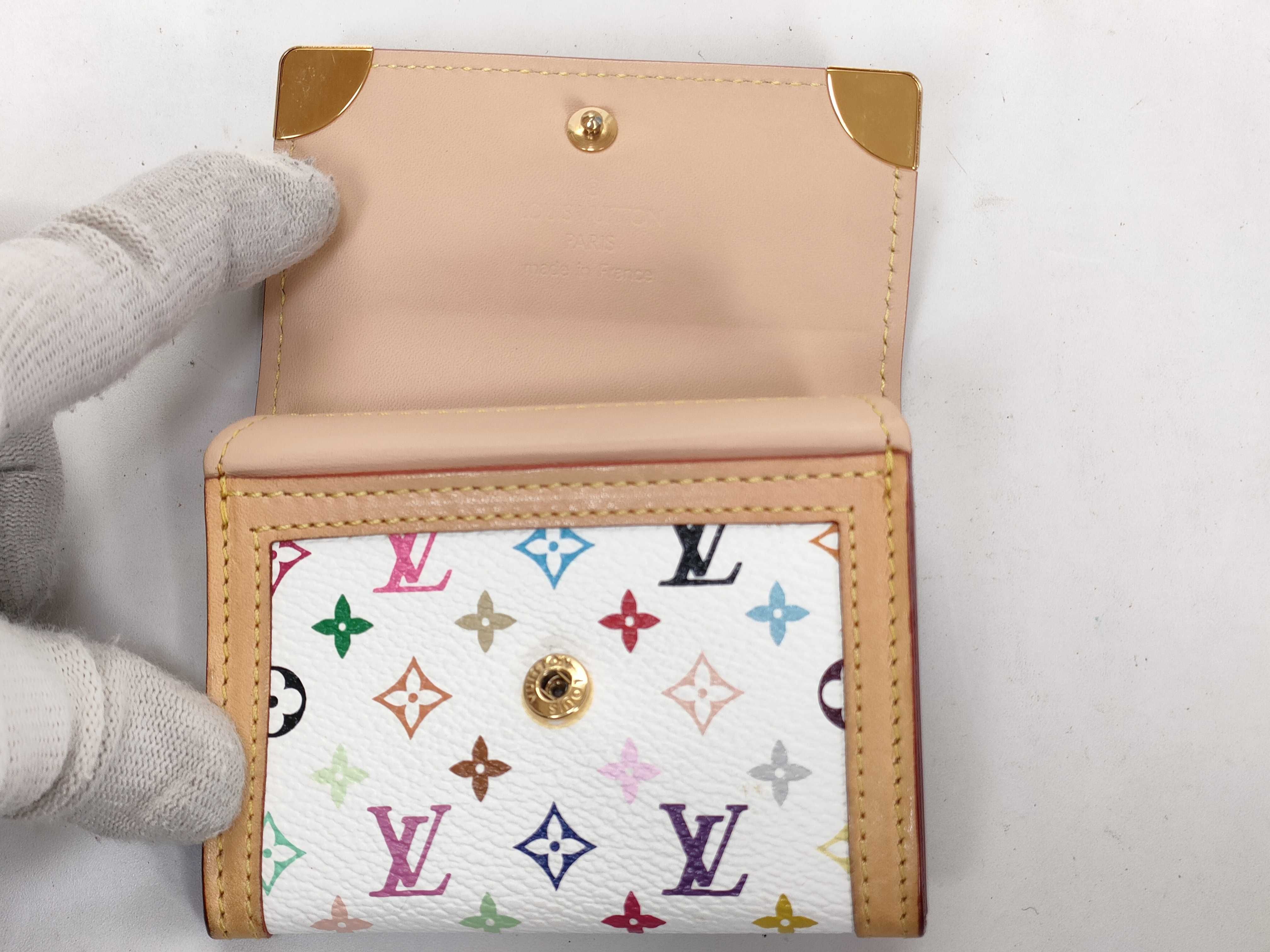 Monogram Multicolor Louis Vuitton Multicolor Portemonnaie Coin Case MI0026 Coin Case — view 8