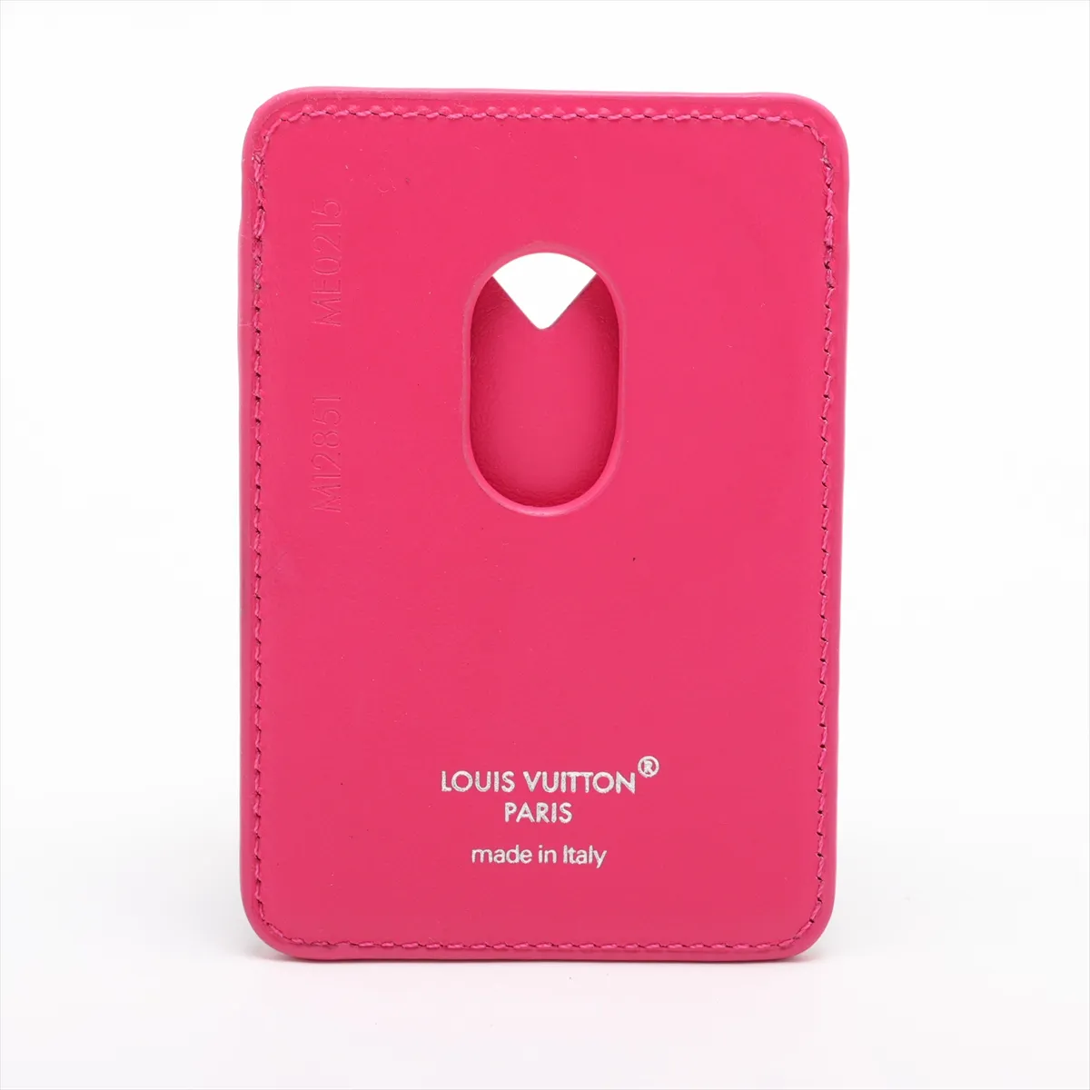 Monogram Macassar Portecartes Magnet M12851 ME0215 Pondicherry Pink Card Case — view 2