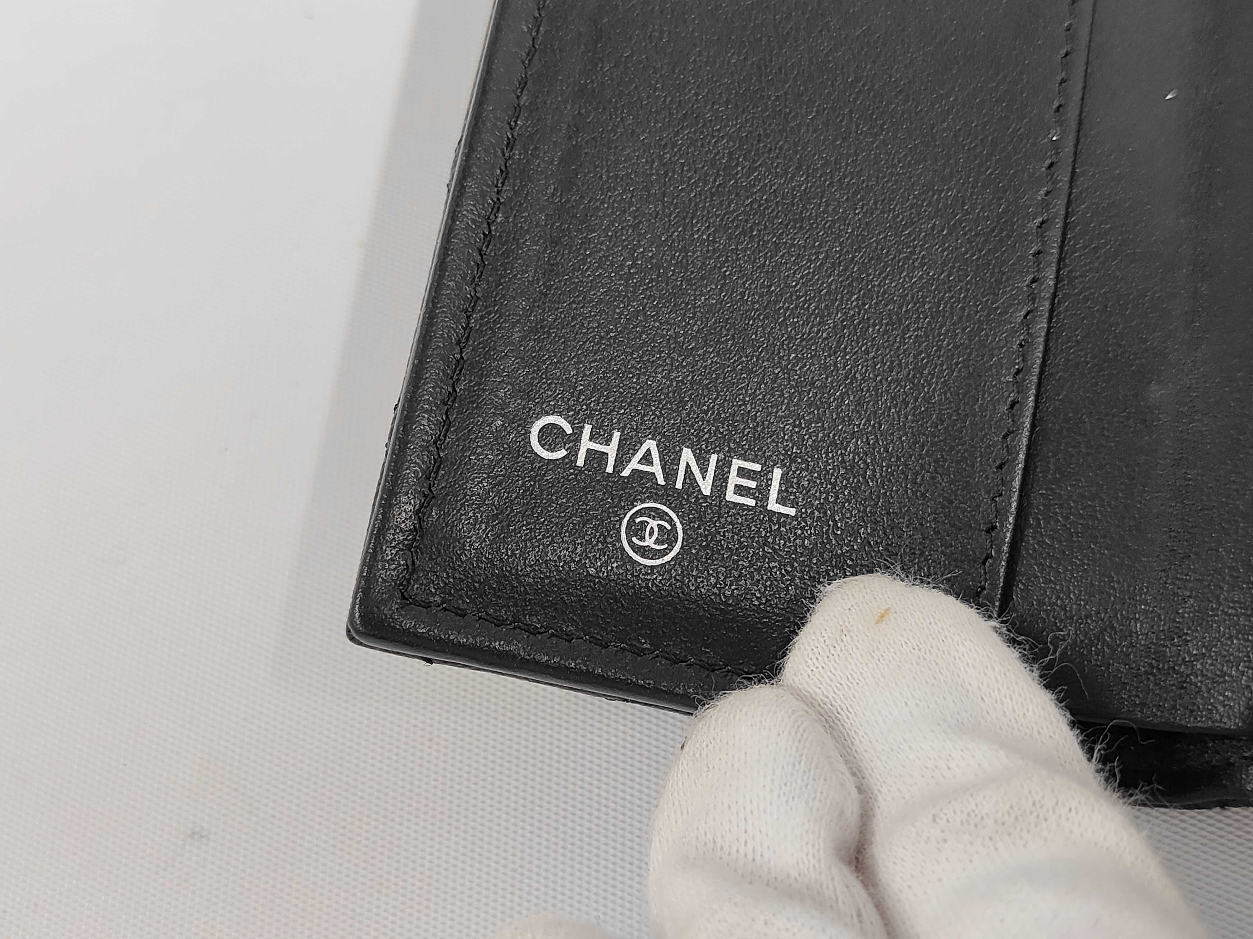 Caviar Skin Flap Wallet with Silver Hardware — view 9