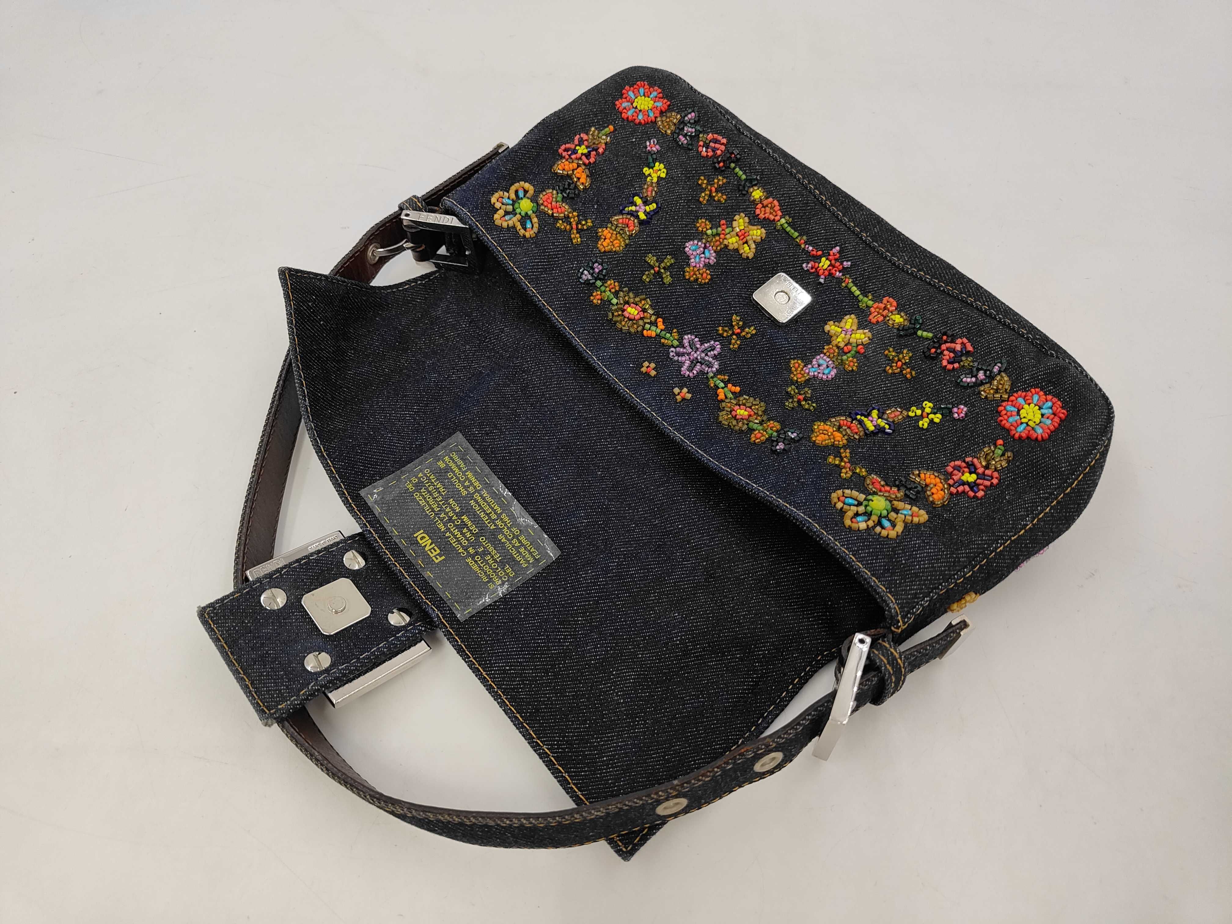 Mamma Baguette Bijou Denim Blue SS Handbag — view 7