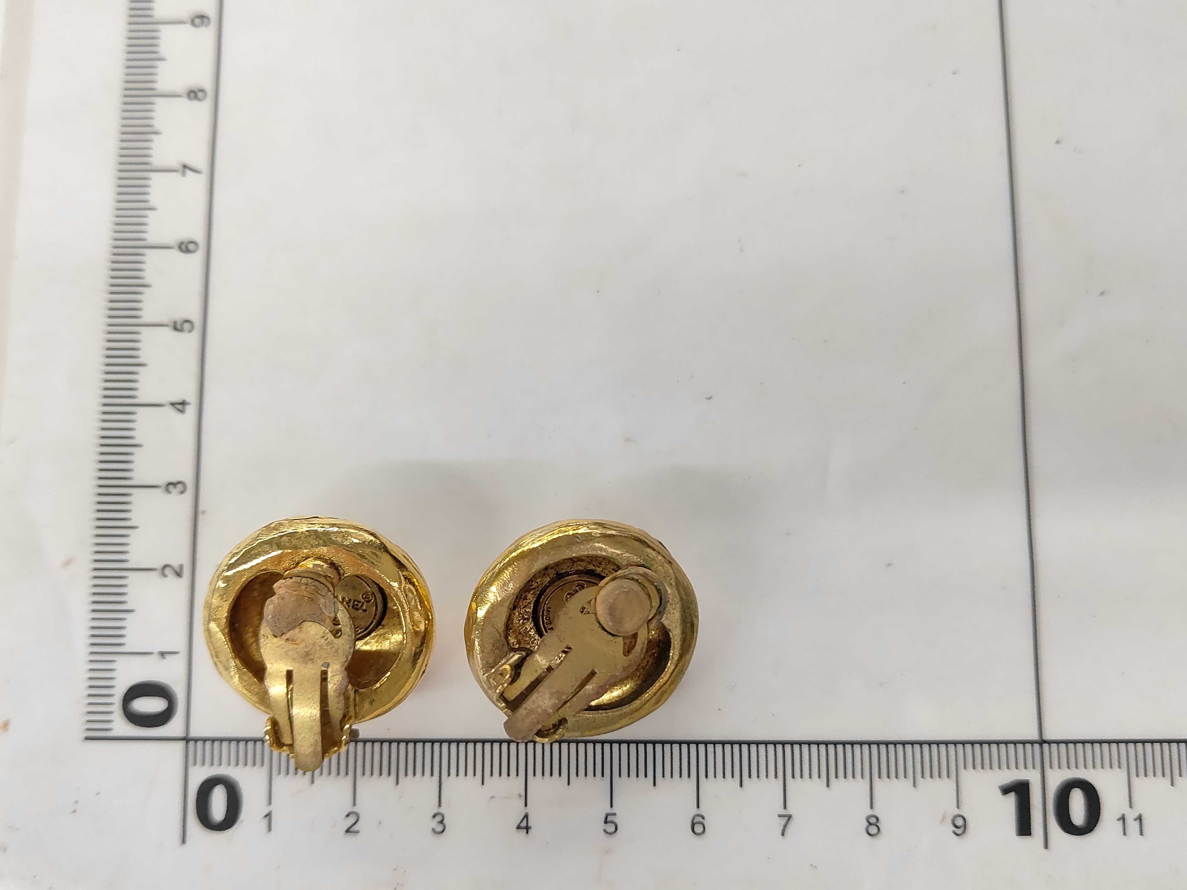 Rhinestone Gold GP Earrings — view 6