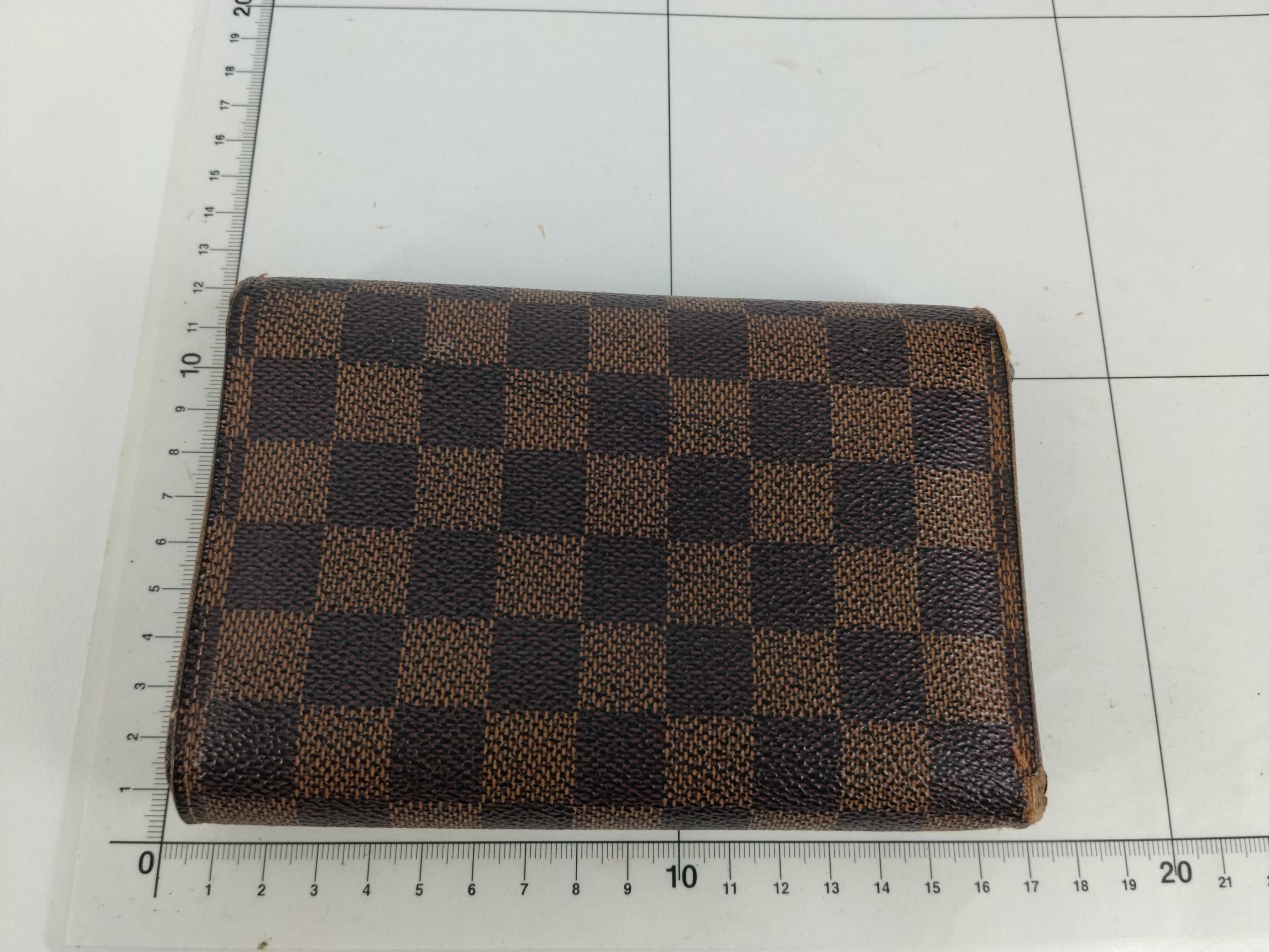 Damier LV Wallet Portefeuille Tresor Etui Papier Brown Wallet — view 2
