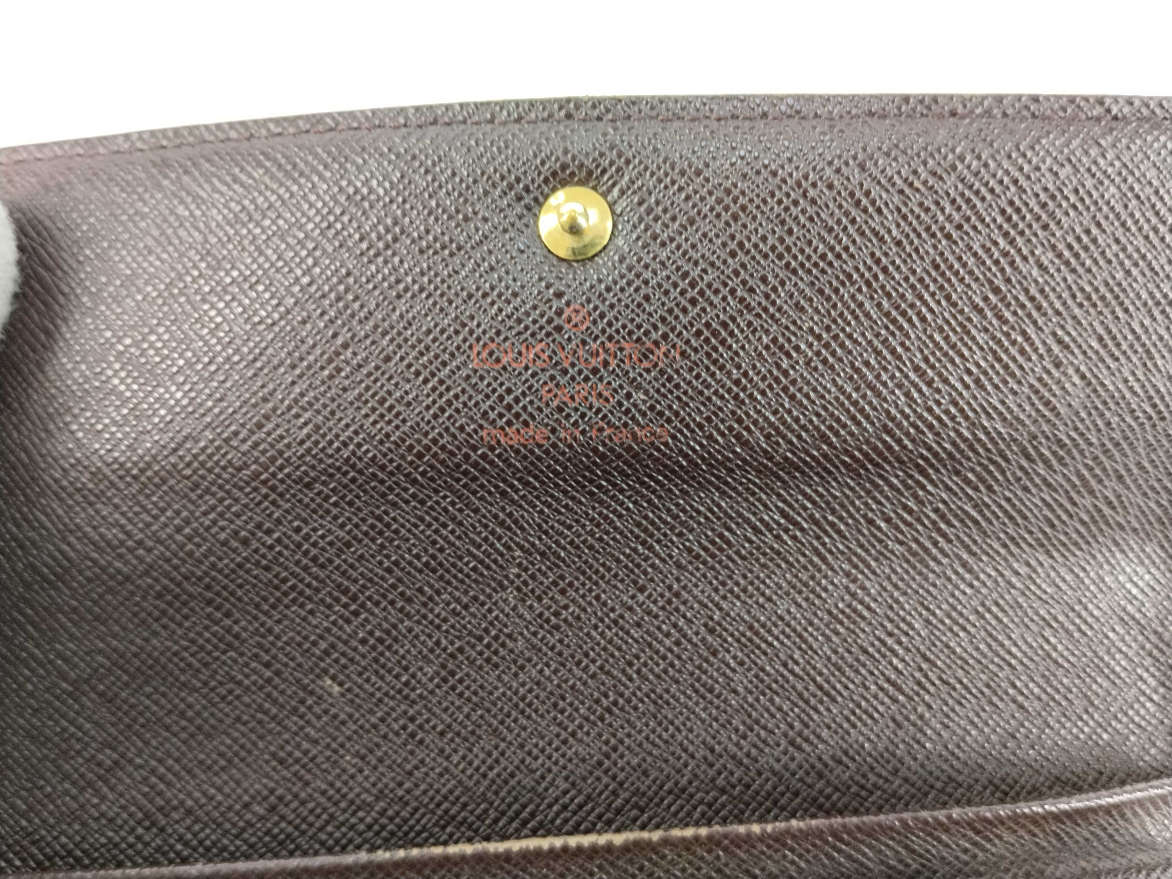 Damier LV Wallet Portefeuille Tresor Etui Papier Brown Wallet — view 11