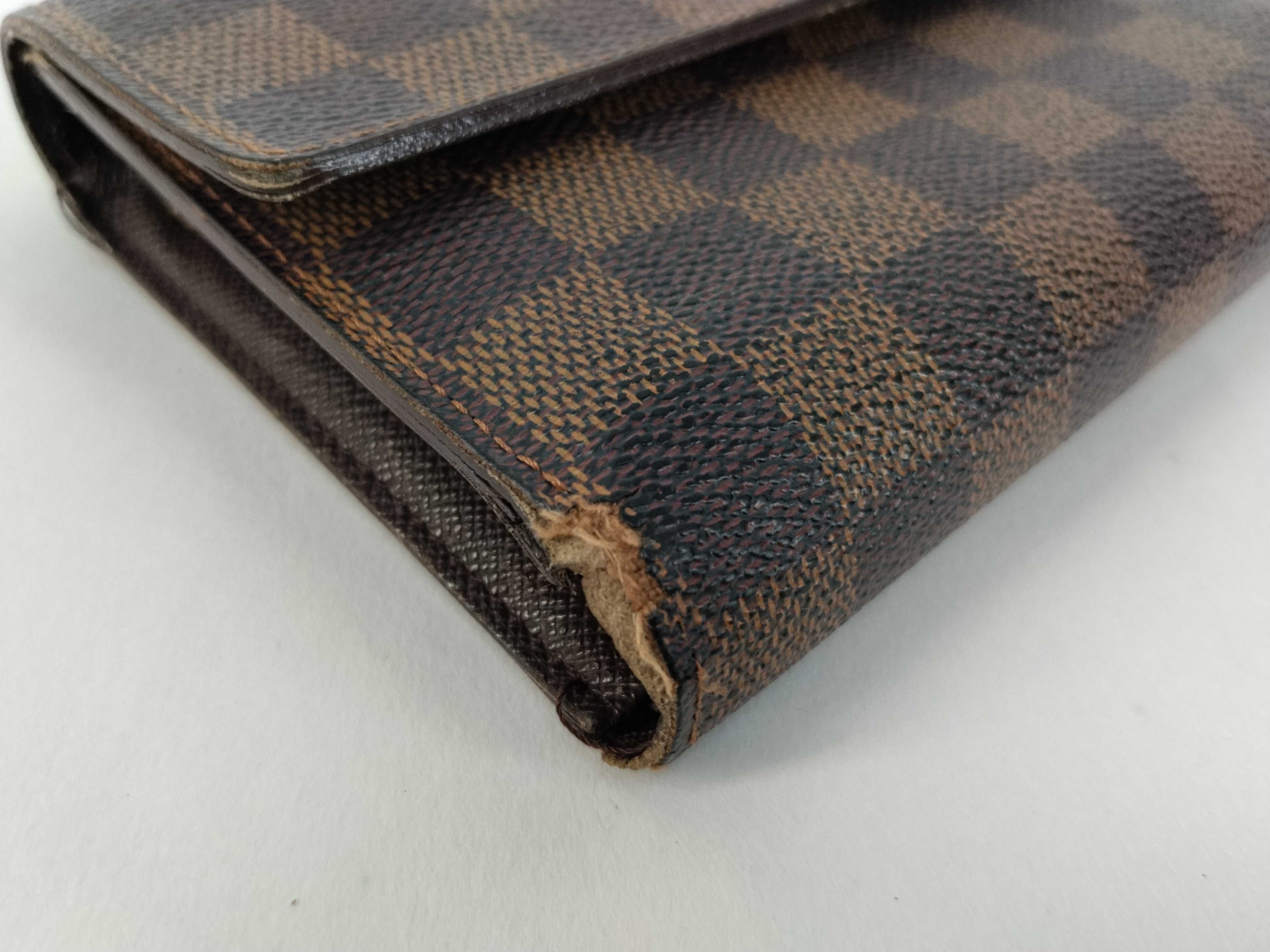 Damier LV Wallet Portefeuille Tresor Etui Papier Brown Wallet — view 3