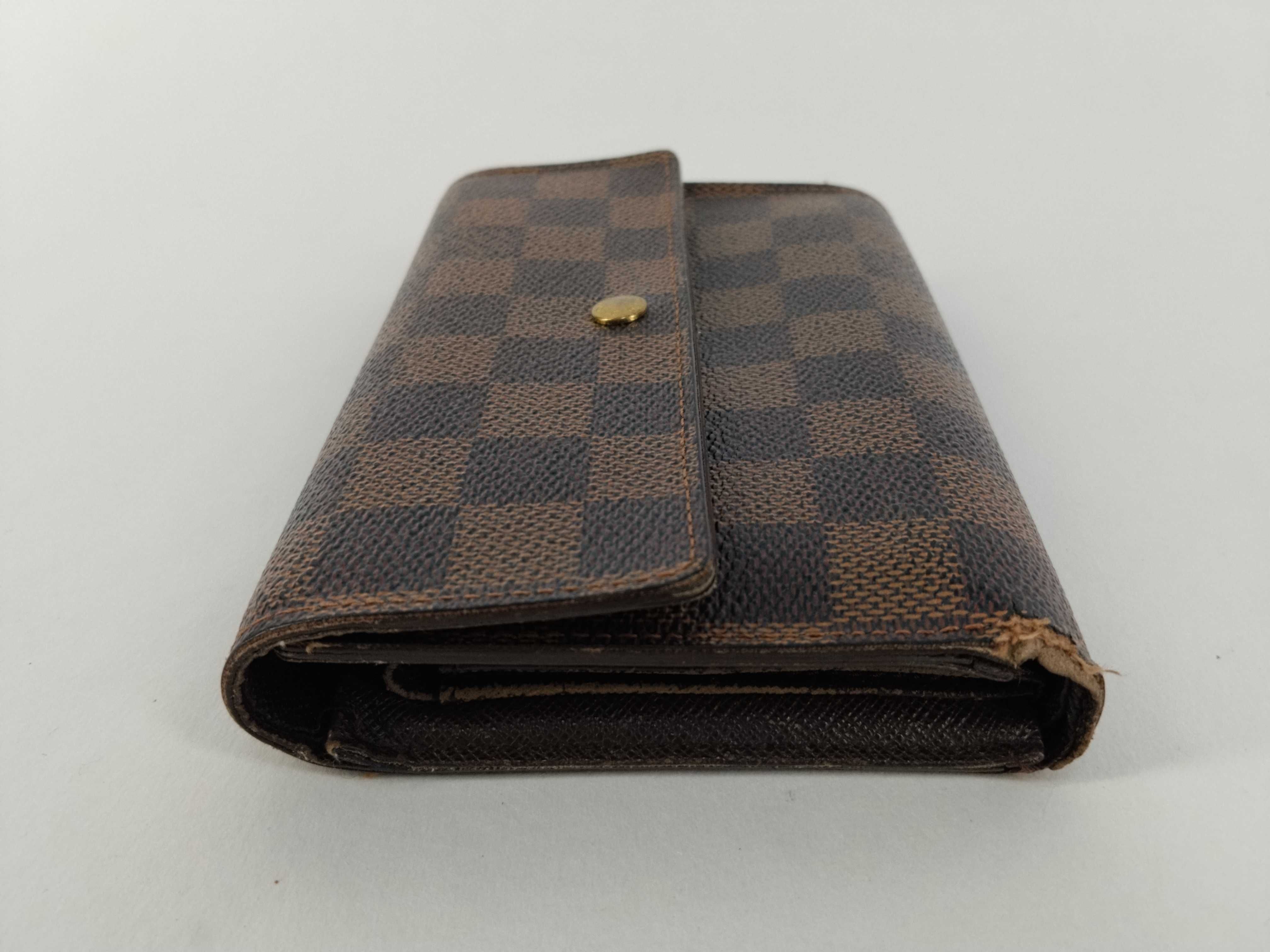 Damier LV Wallet Portefeuille Tresor Etui Papier Brown Wallet — view 4