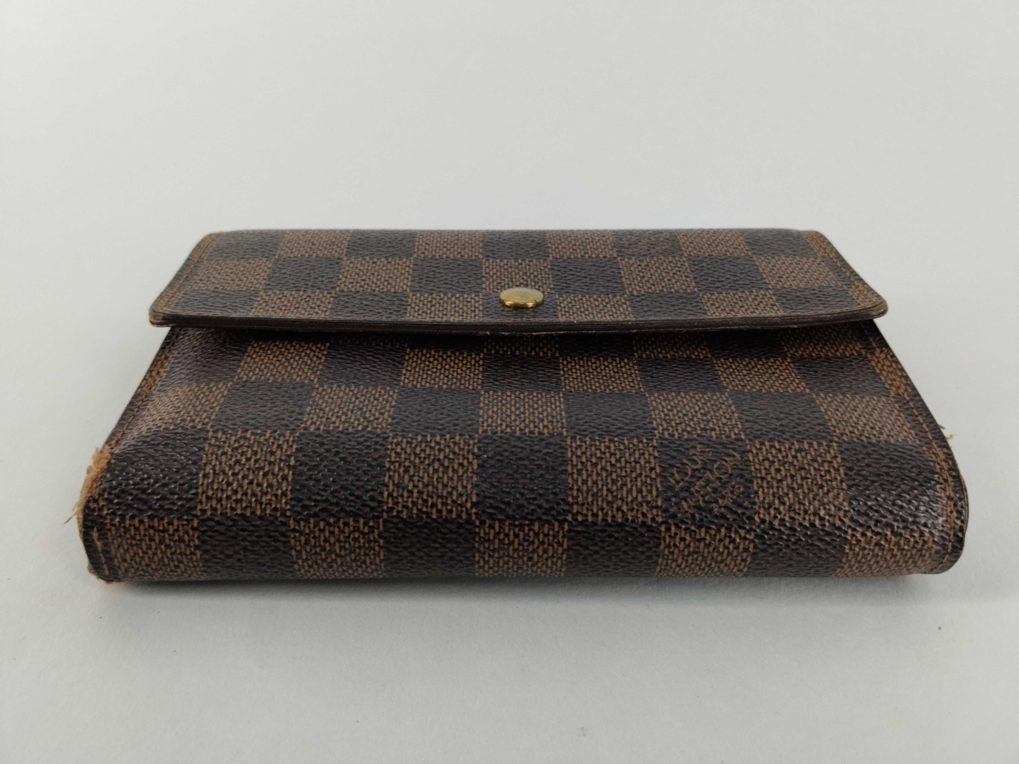 Damier LV Wallet Portefeuille Tresor Etui Papier Brown Wallet — view 5