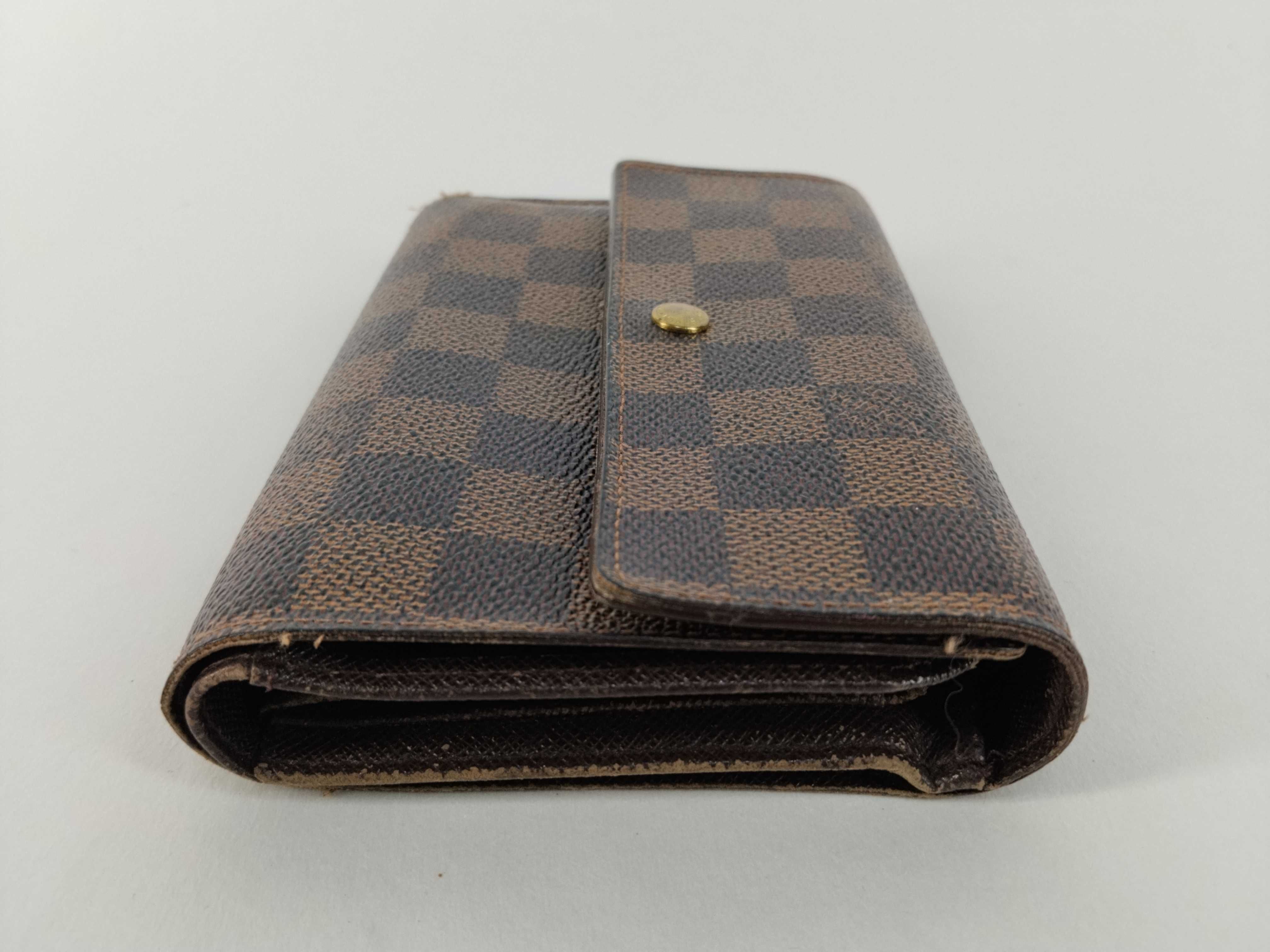 Damier LV Wallet Portefeuille Tresor Etui Papier Brown Wallet — view 6