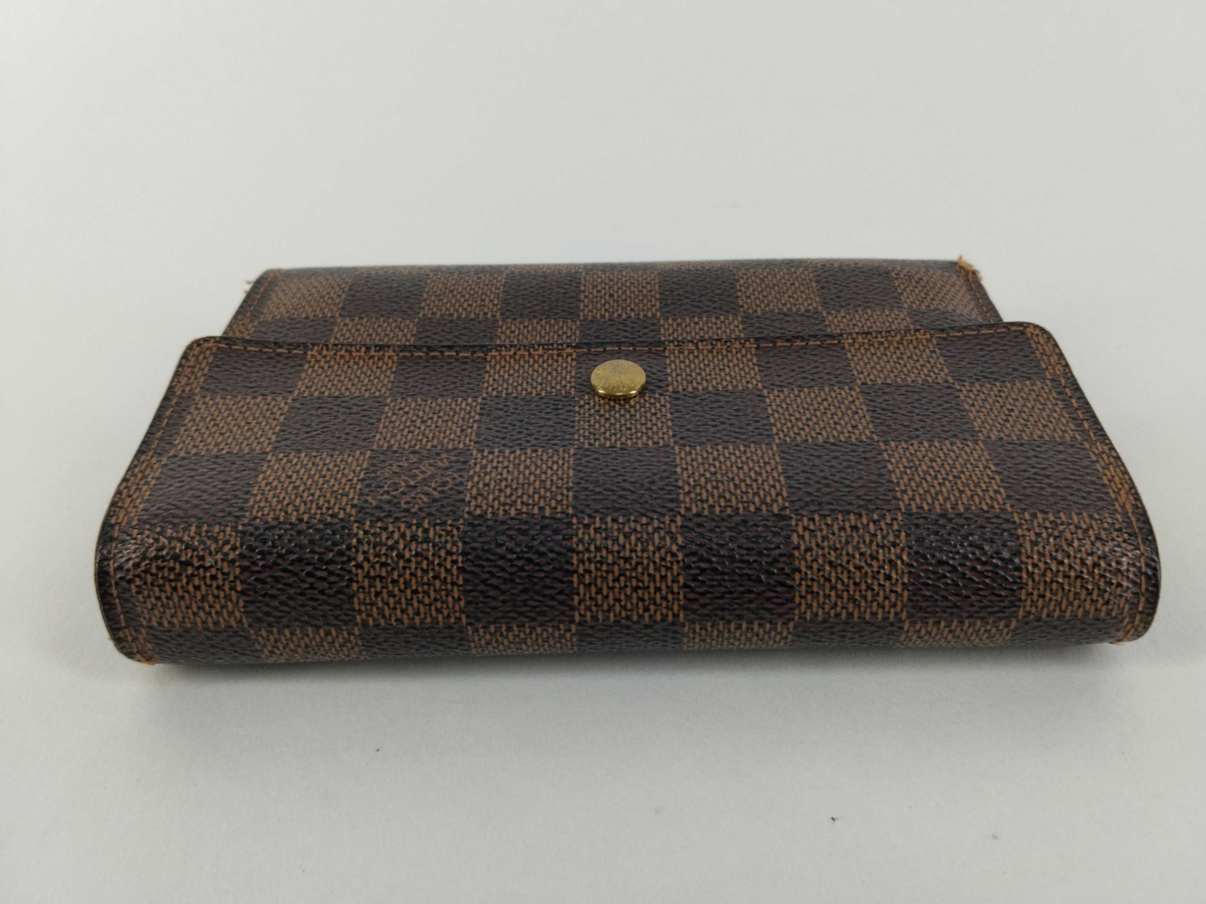 Damier LV Wallet Portefeuille Tresor Etui Papier Brown Wallet — view 7