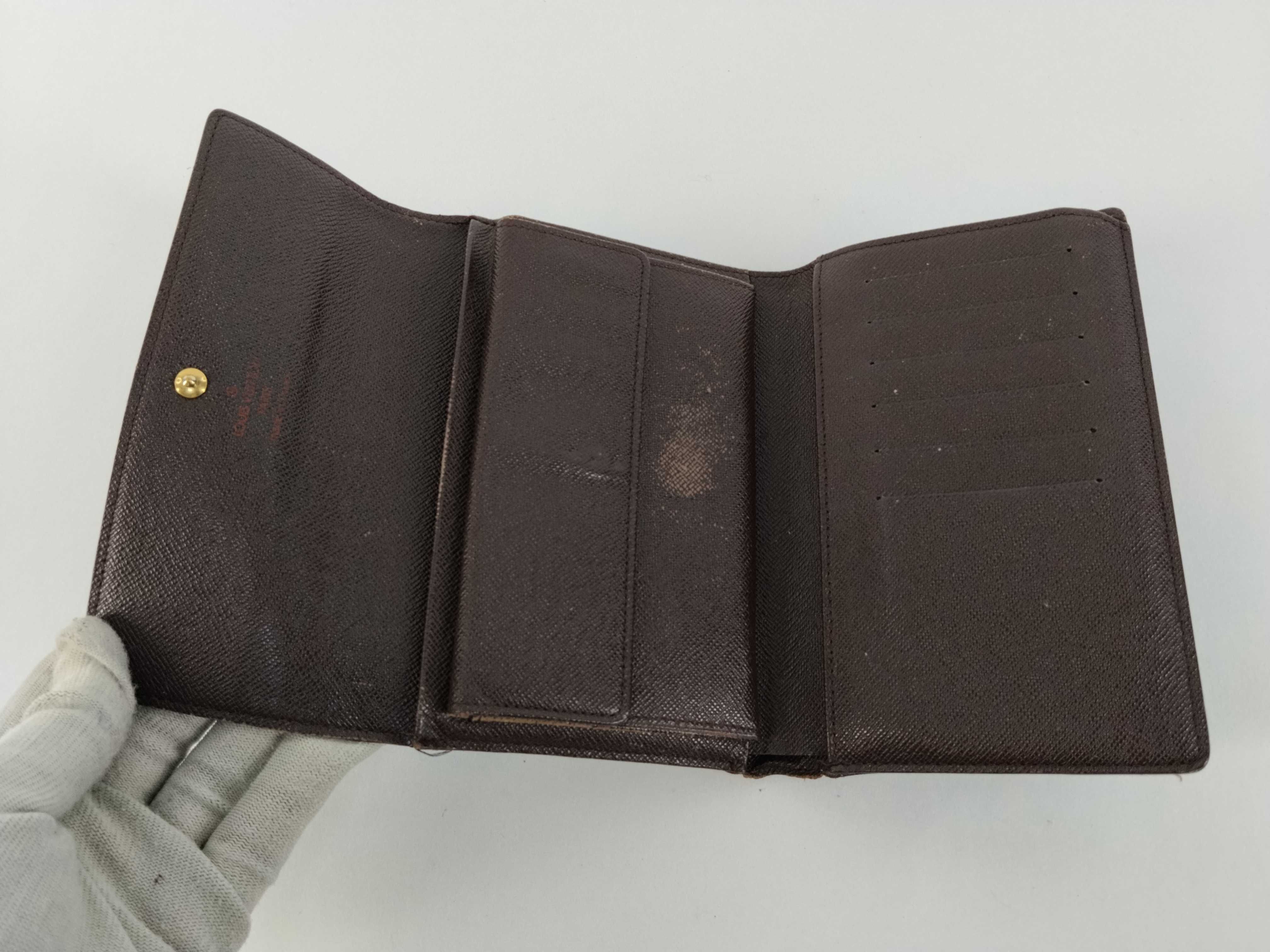 Damier LV Wallet Portefeuille Tresor Etui Papier Brown Wallet — view 10
