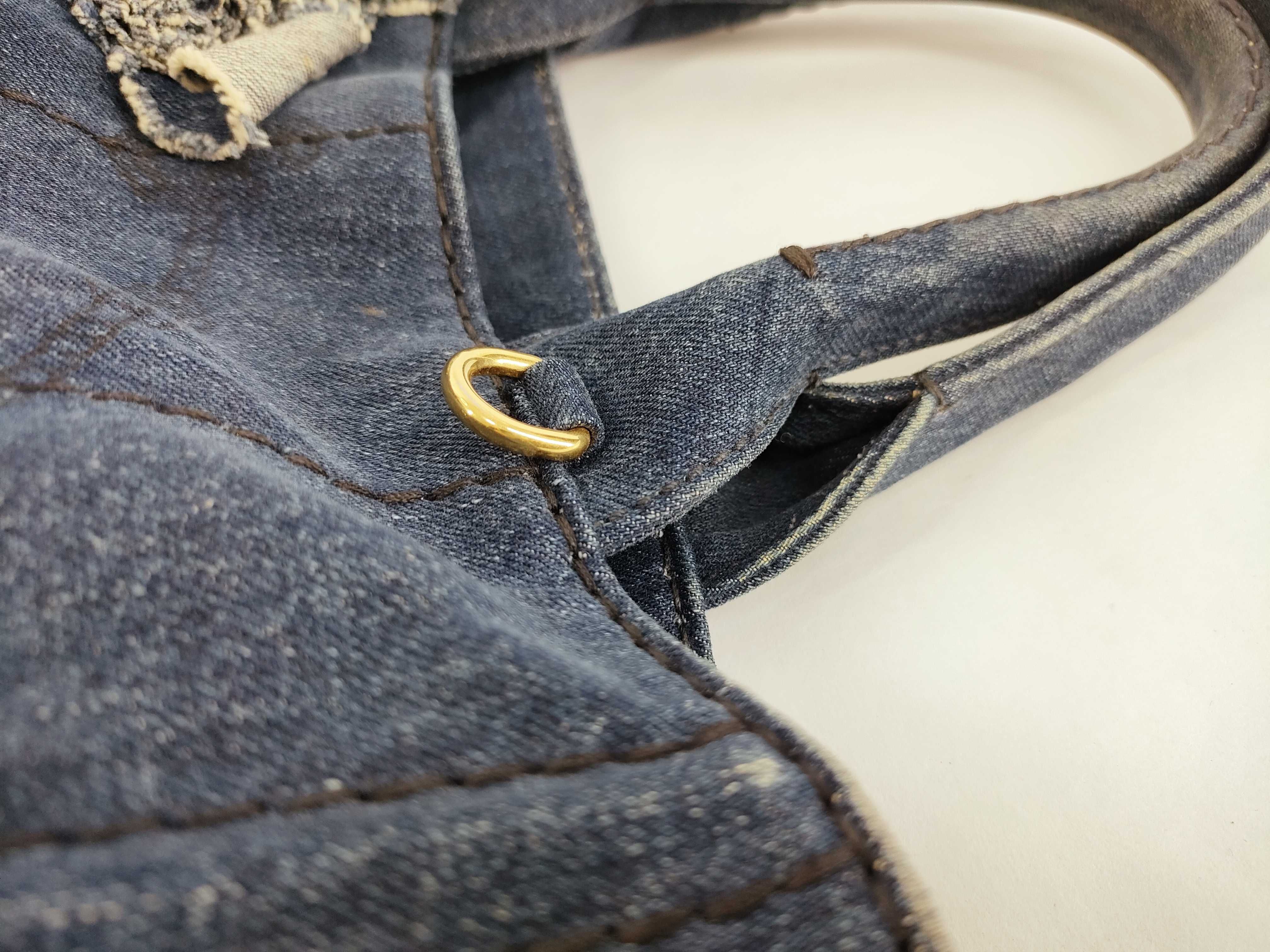 Denim Canapa 1BG439 Blue Strap Handbag — view 5