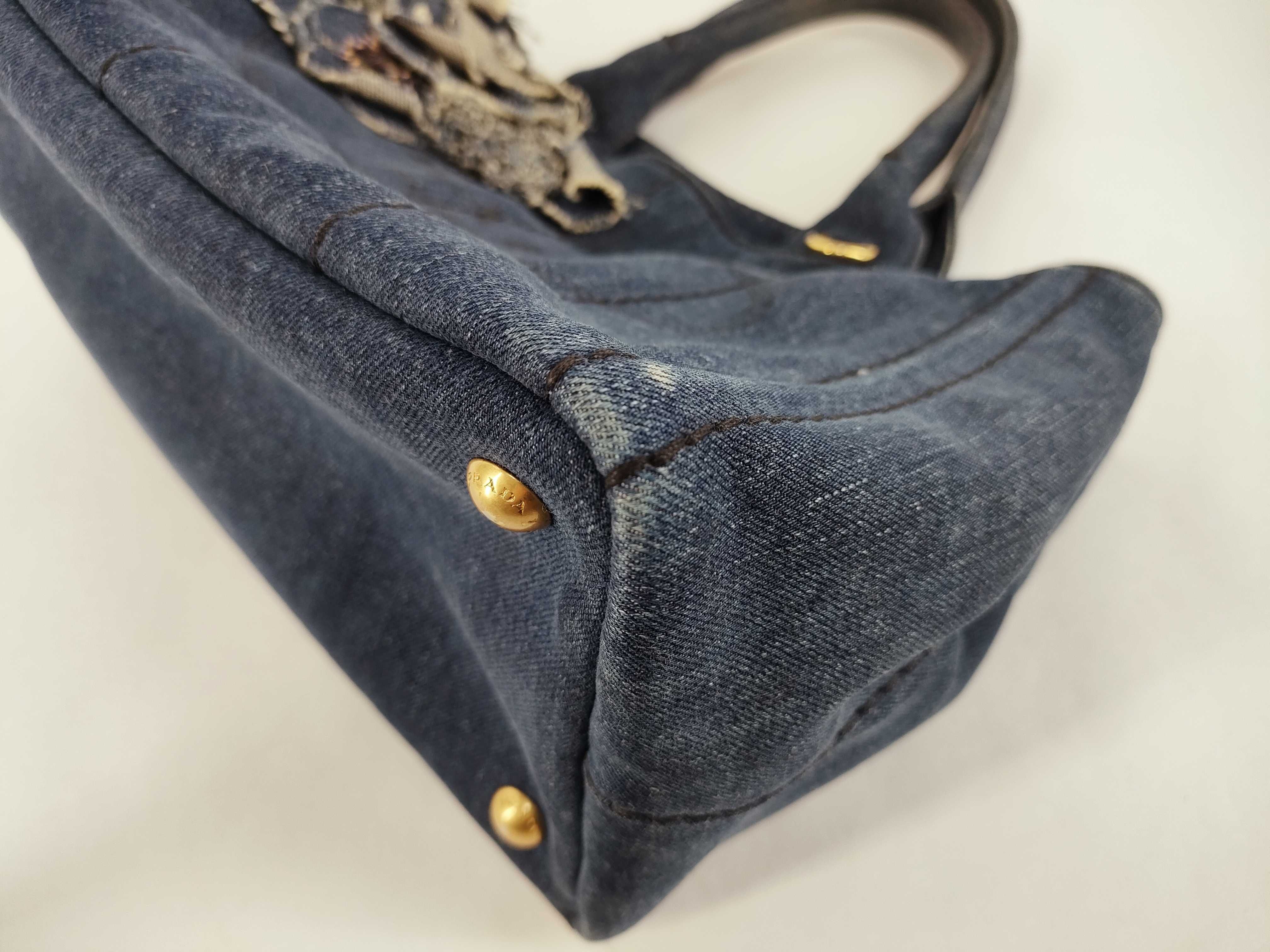 Denim Canapa 1BG439 Blue Strap Handbag — view 6