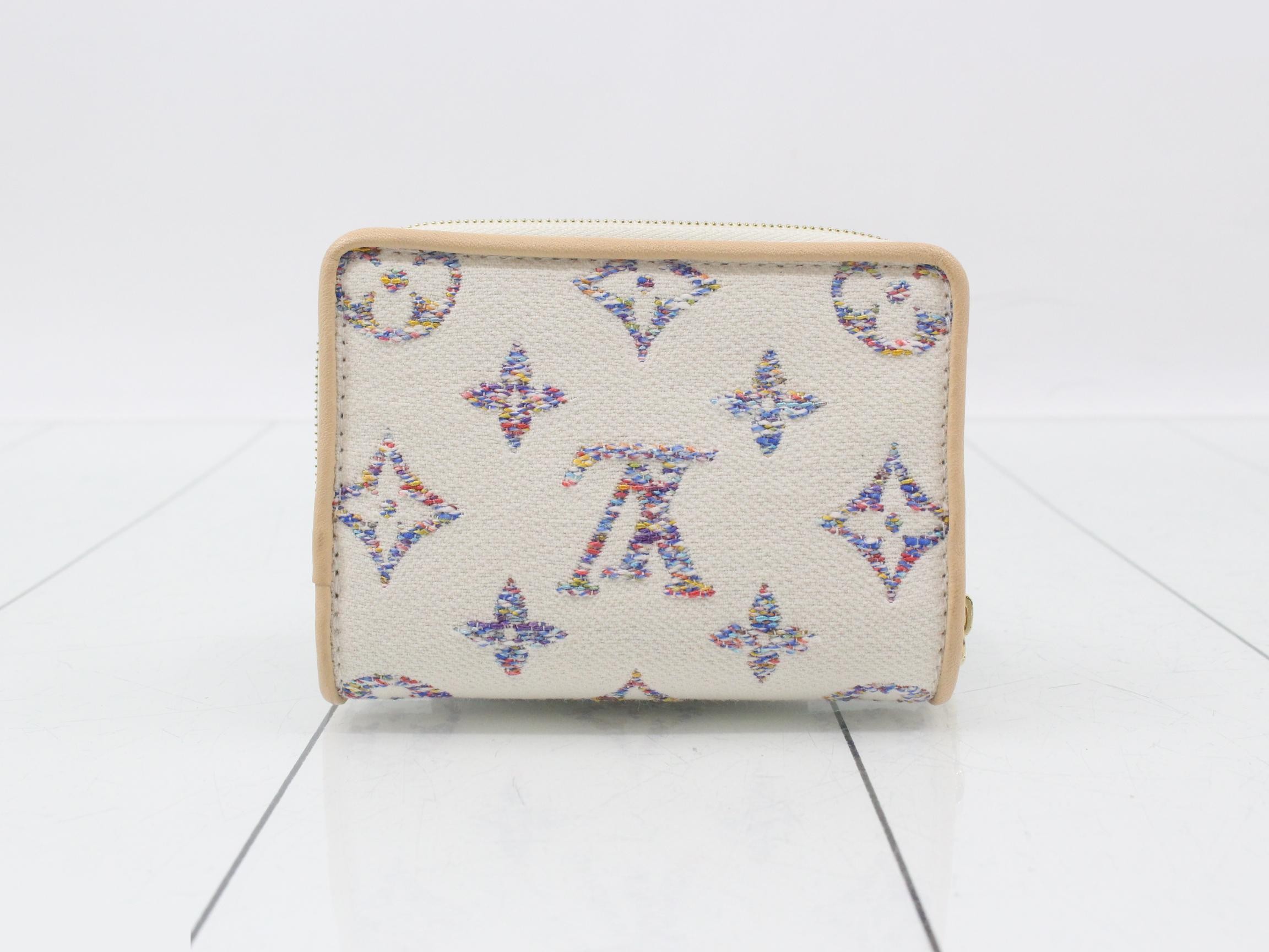 Monogram Jacquard Portefeuille Lou, Unused, Multicolor — view 2