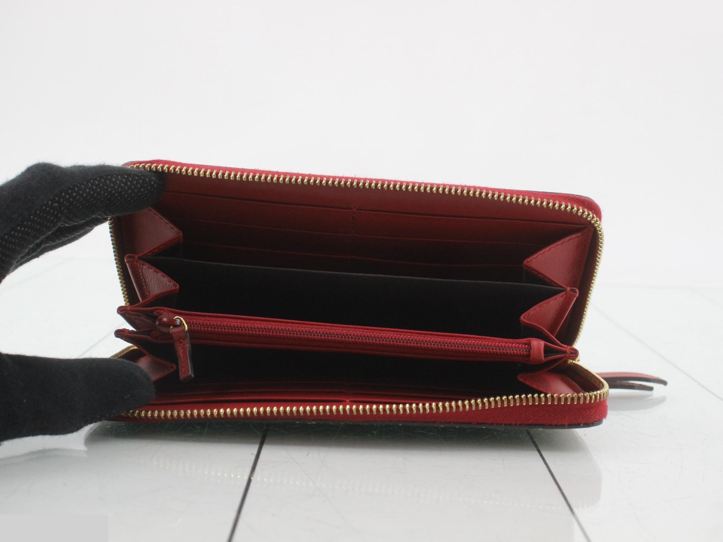 Zip-around wallet, GG Supreme, Angry Cat embroidery — view 4