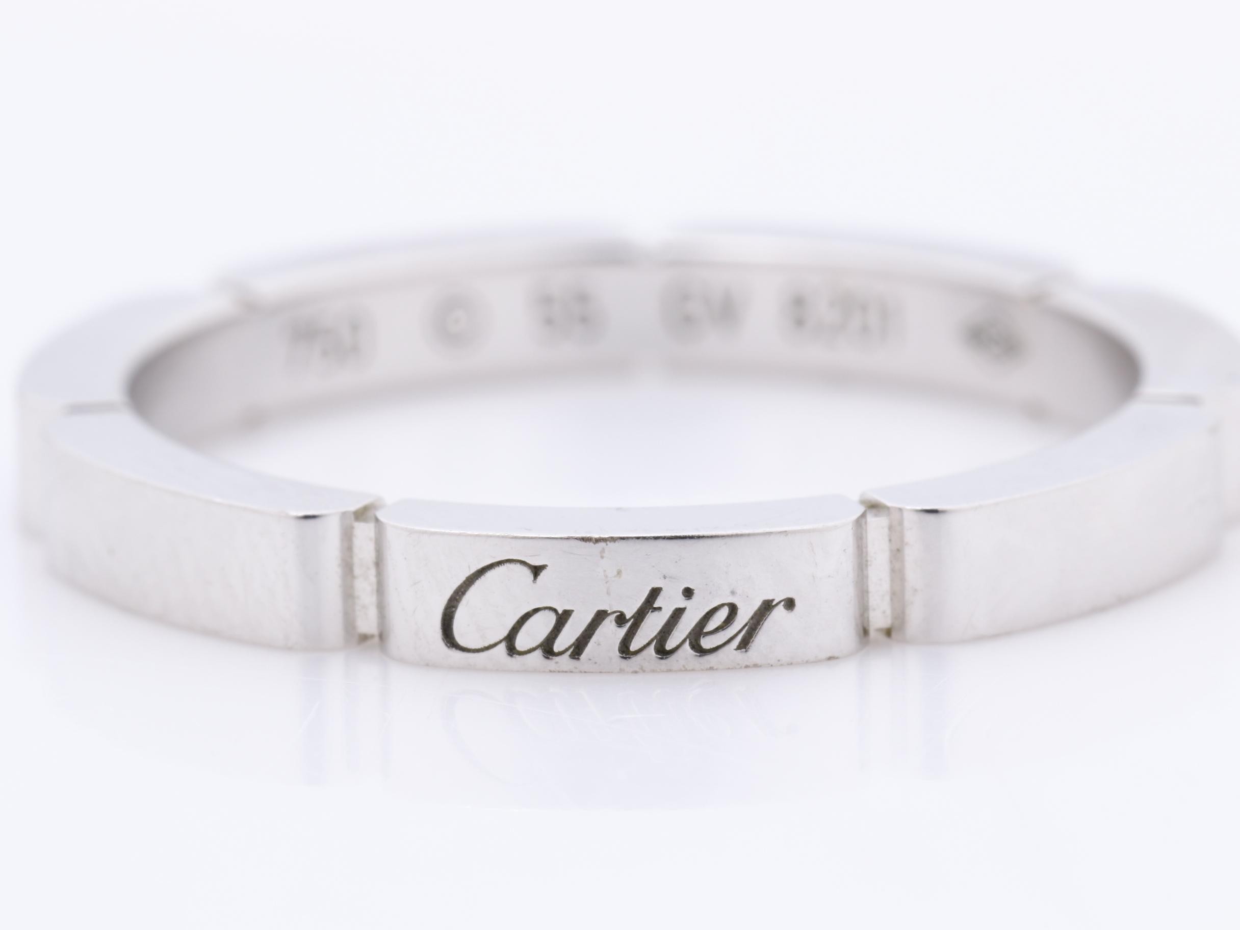 Maillon Panthère ring, 750WG, 4.4g, #55 — view 2