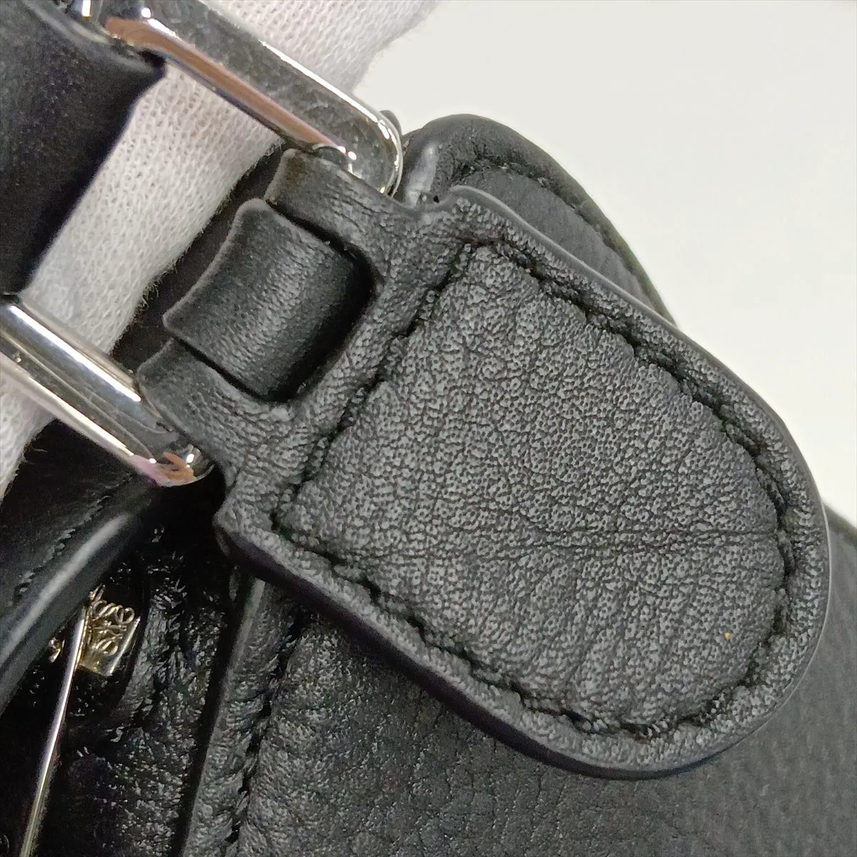 Mini Puzzle Bag Leather 2-Way Shoulder Bag Black — view 12
