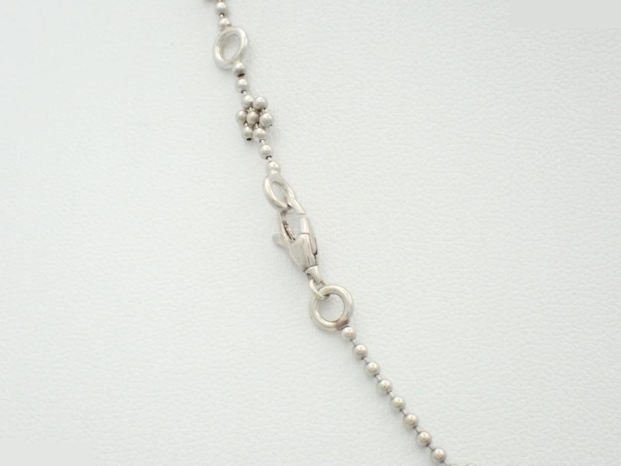 Interlocking G Flower Sterling Silver 925 Necklace / 8.8g - Gucci — view 2