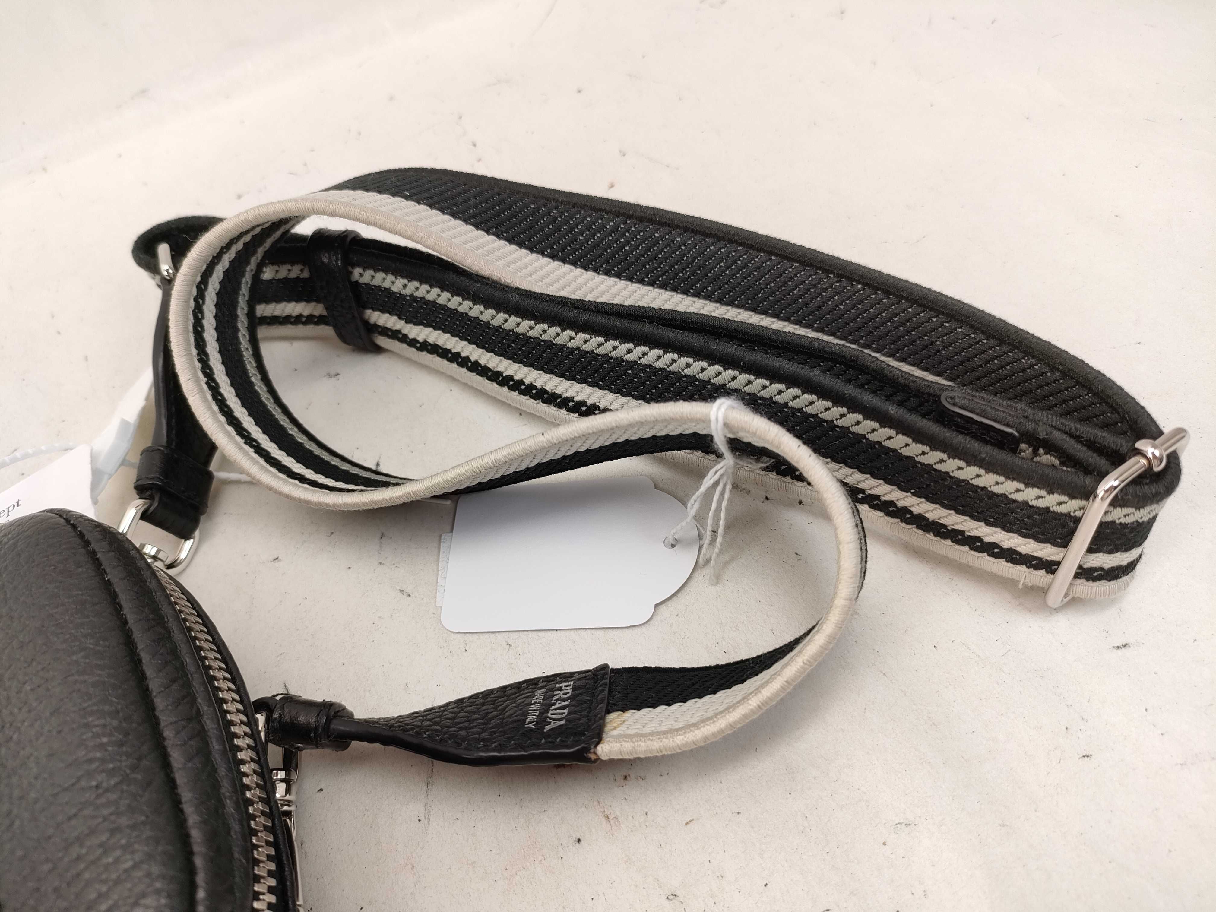 FR- Vitello Daino Shoulder bag Black 1BP027 Bag — view 3