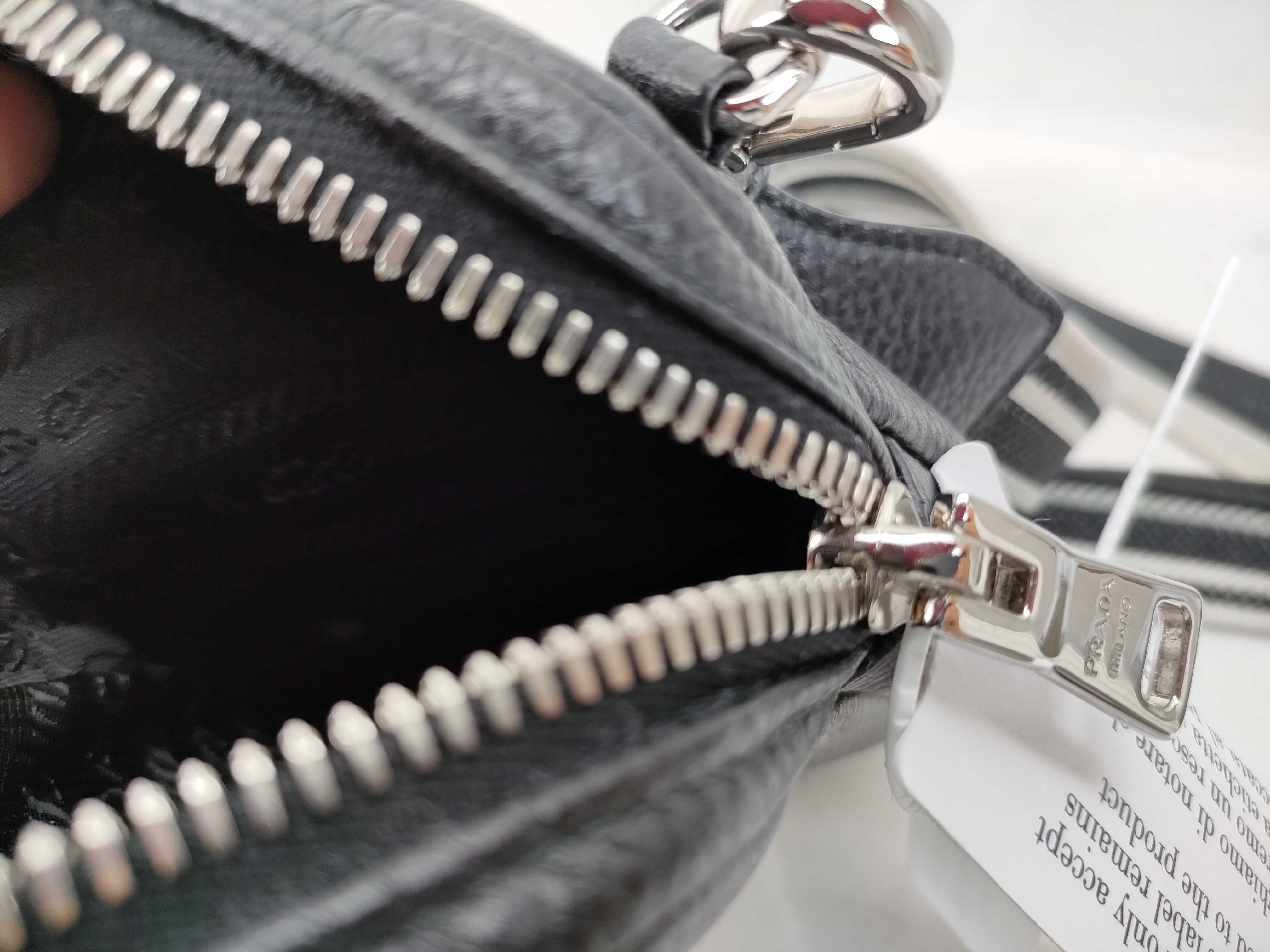 FR- Vitello Daino Shoulder bag Black 1BP027 Bag — view 10